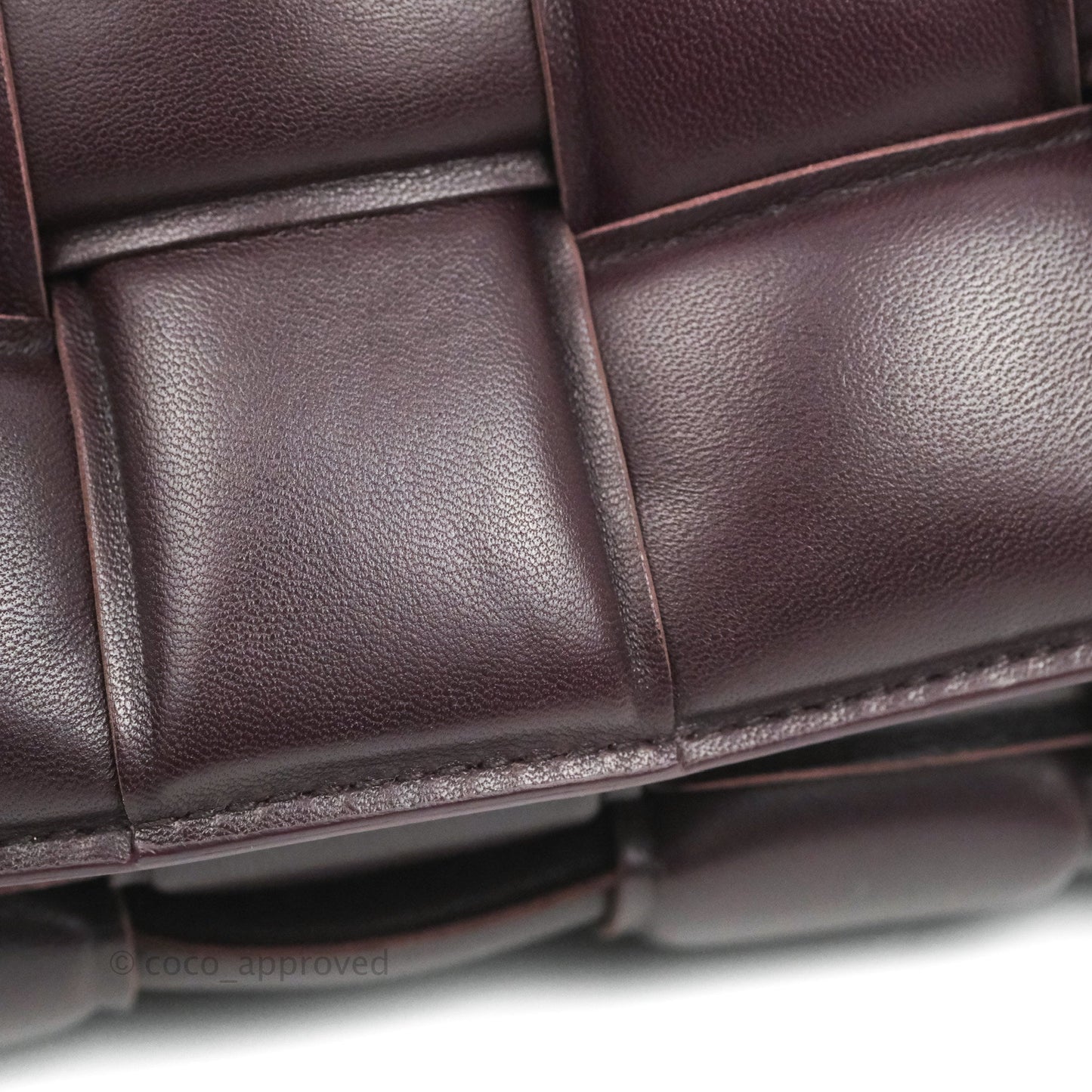 Bottega Veneta Padded Cassette Shoulder Bag Grape Lambskin Gold Hardware