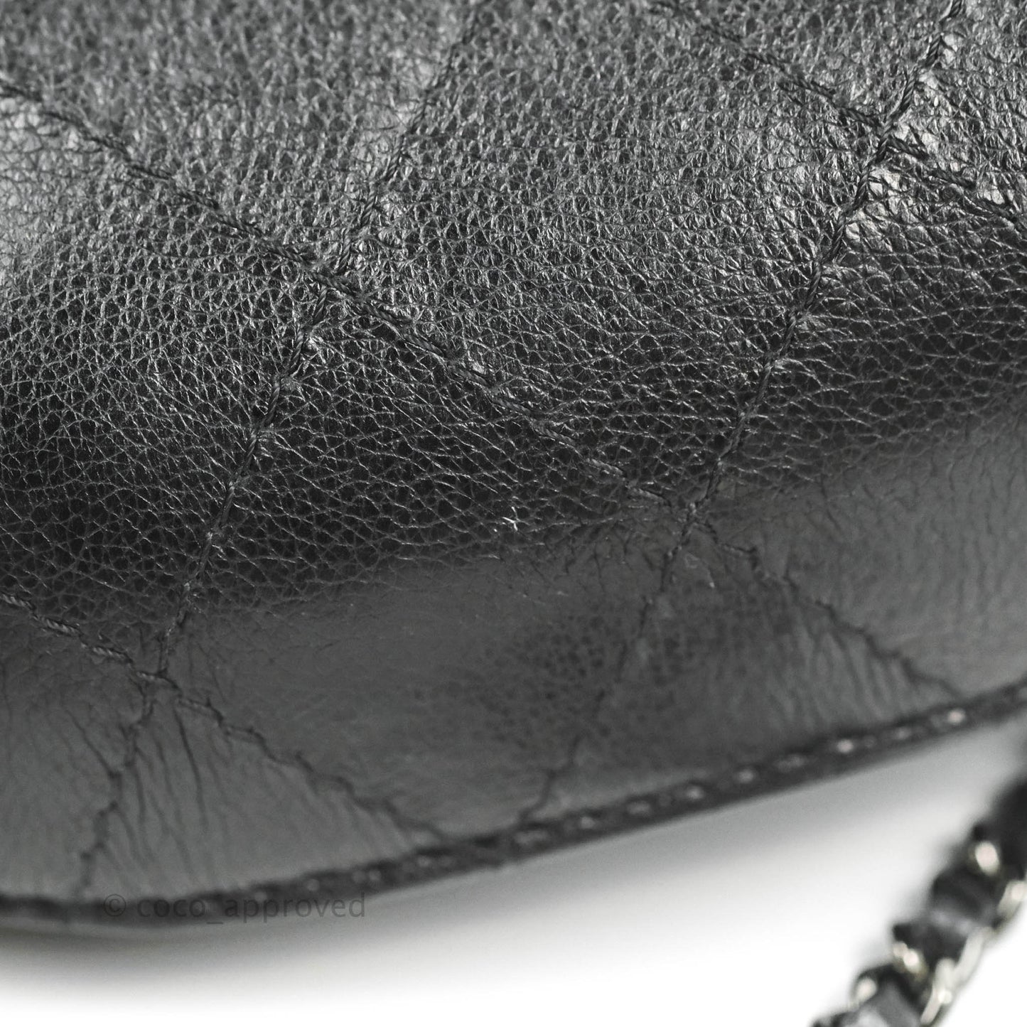 Chanel Small Gabrielle Drawstring Bag Black Calfskin