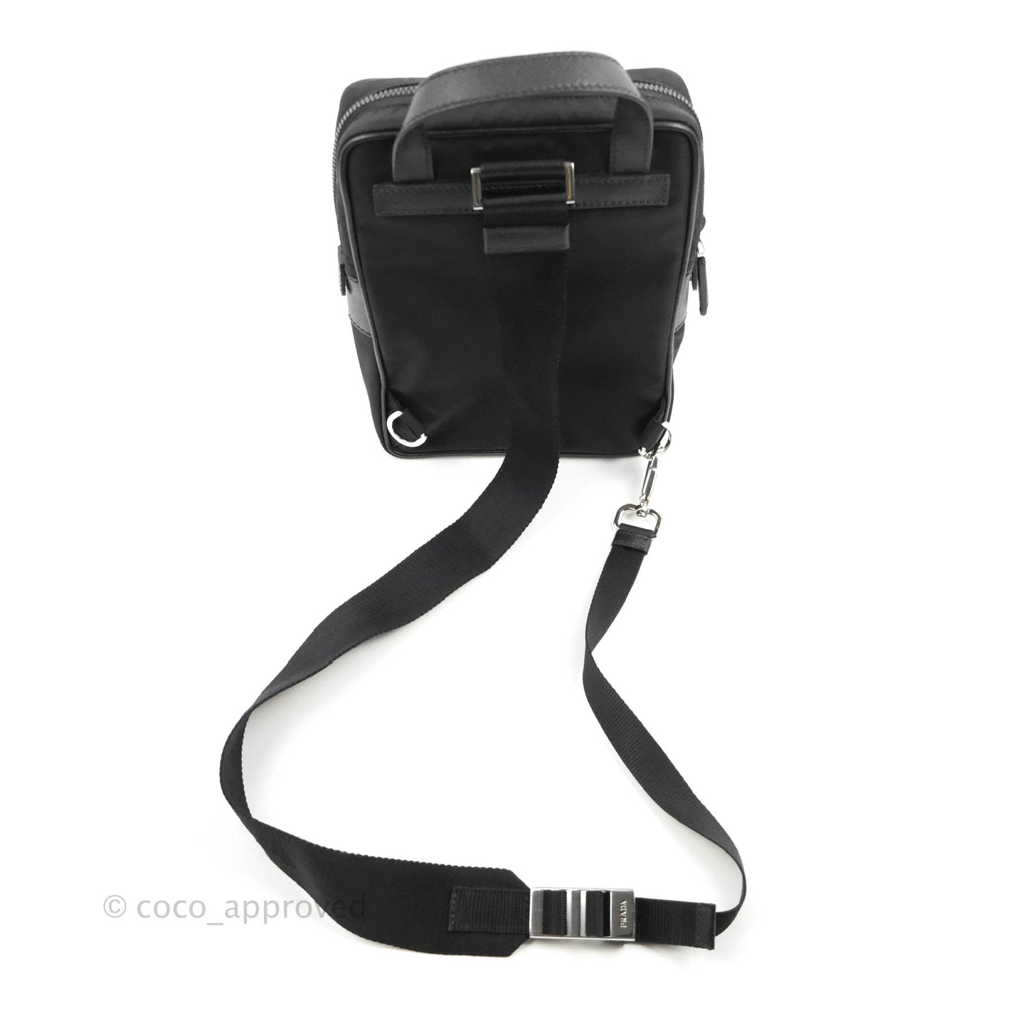Prada 2-way Black Nylon Backpack
