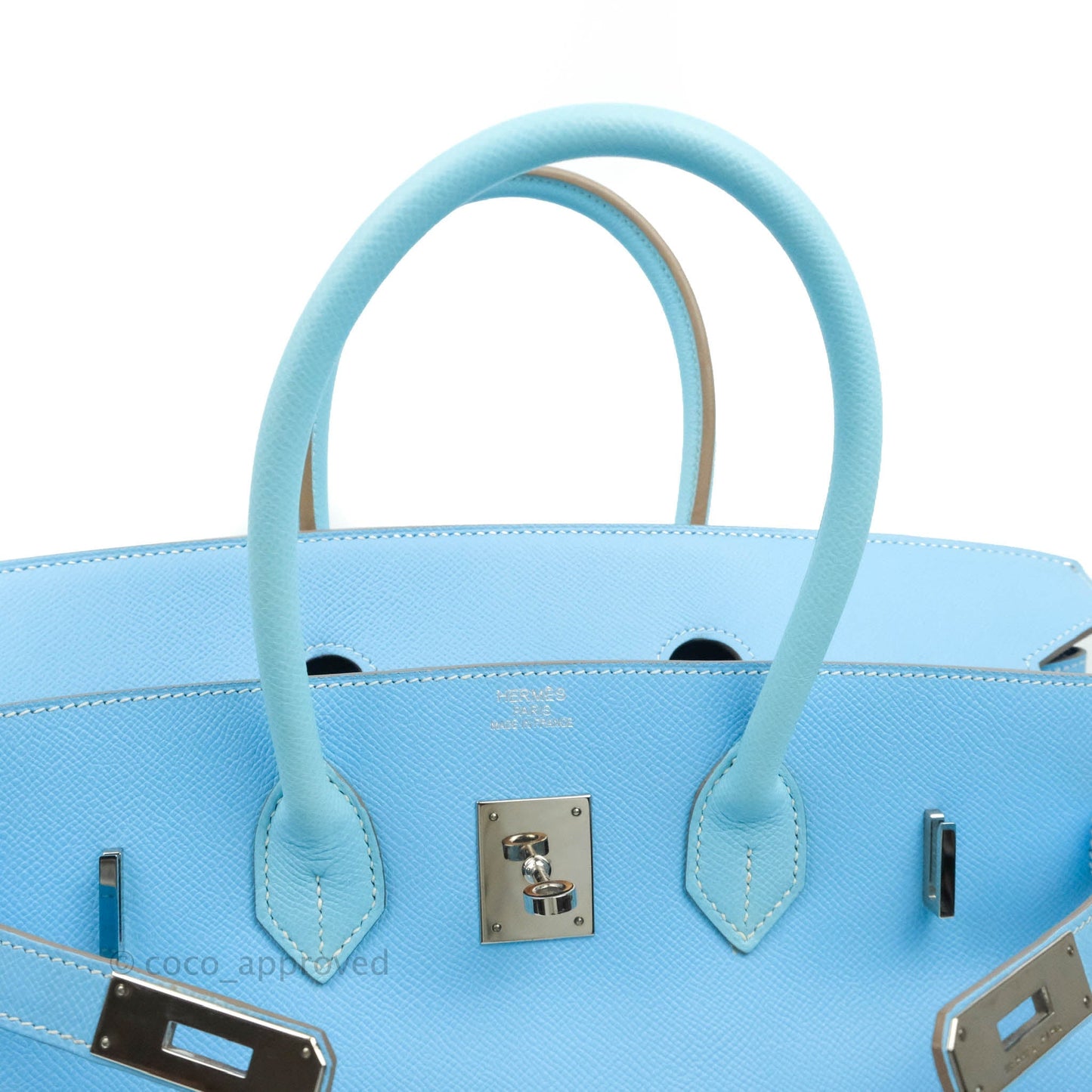 Hermès Birkin 35 Limited Edition Celeste & Mykonos Candy Epsom Palladium Hardware