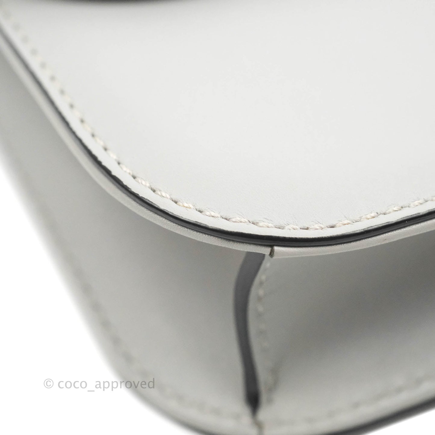 Valentino Vitello Small Glam Lock Rockstud Flap Grey
