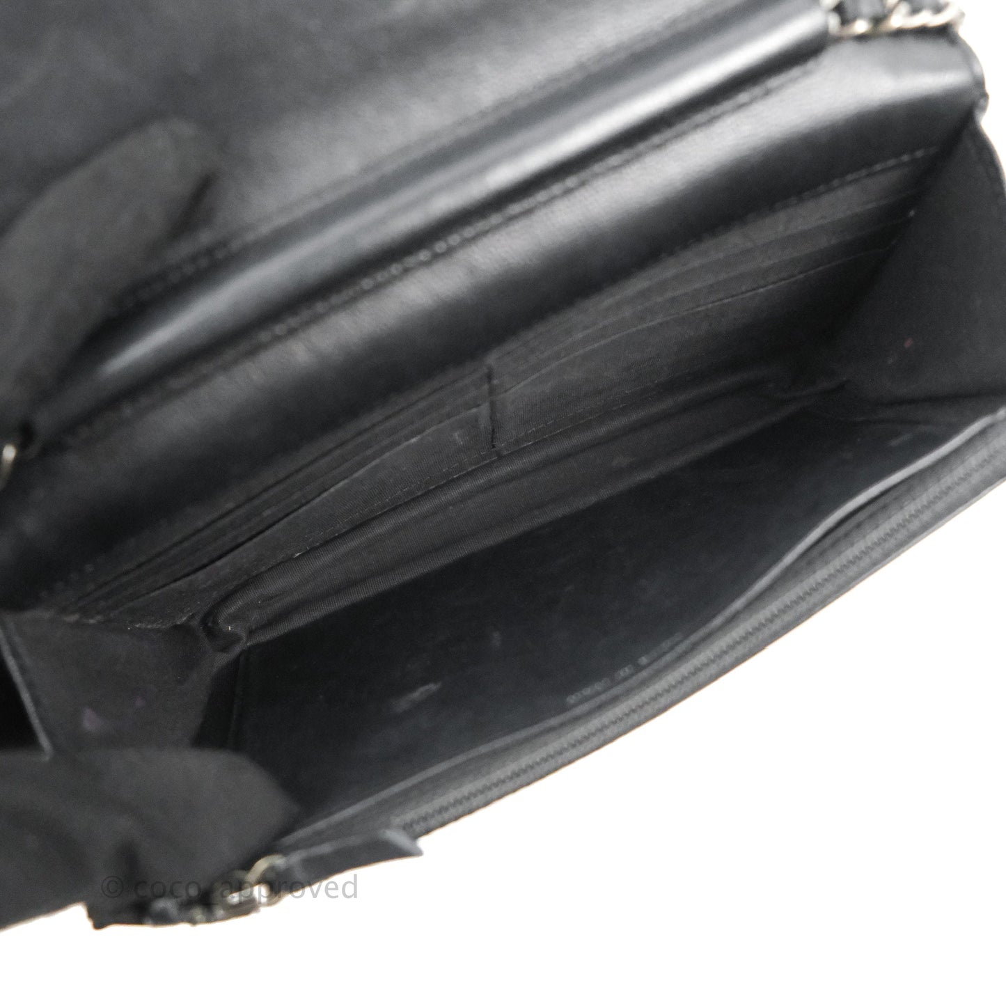 Chanel Boy Wallet on Chain WOC Black Lambskin Ruthenium Hardware