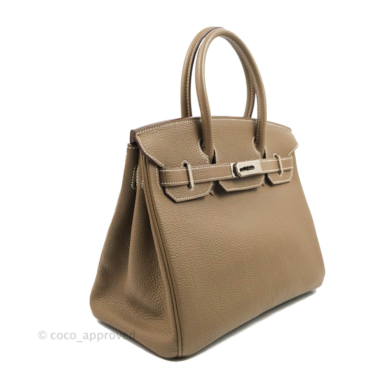 Hermès Birkin 30 Etoupe Togo Palladium Hardware