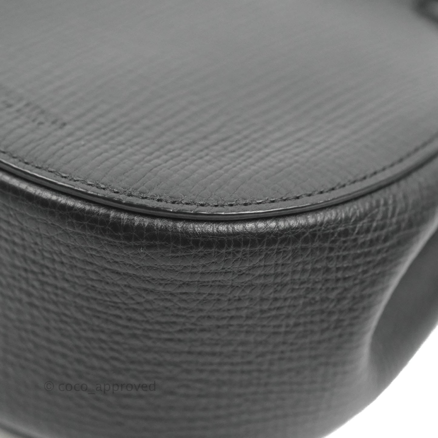 Bottega Veneta Palmellato Rounded Belt Bag Calfskin Black