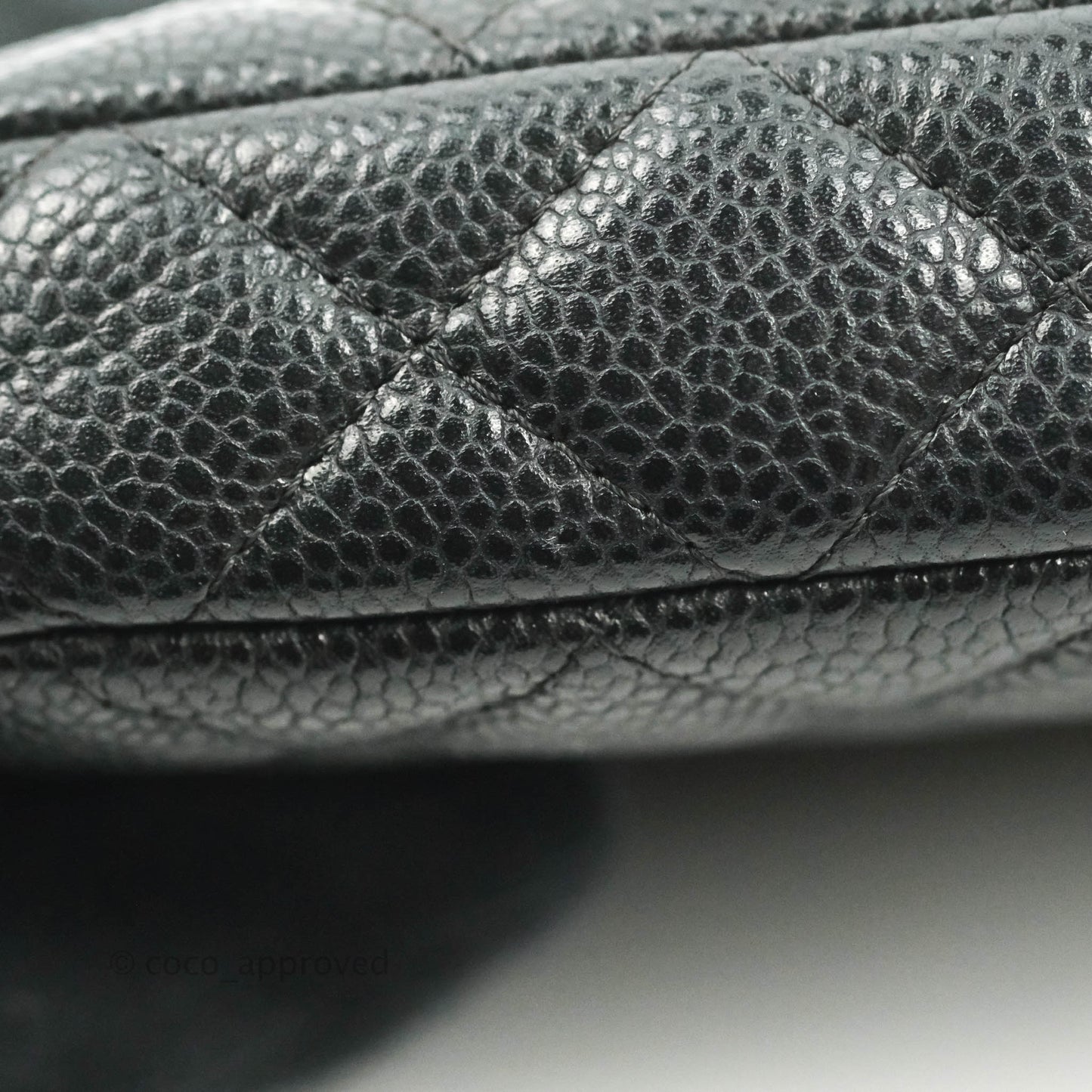 Chanel Quilted Clutch With Chain Black Caviar Gold Hardware