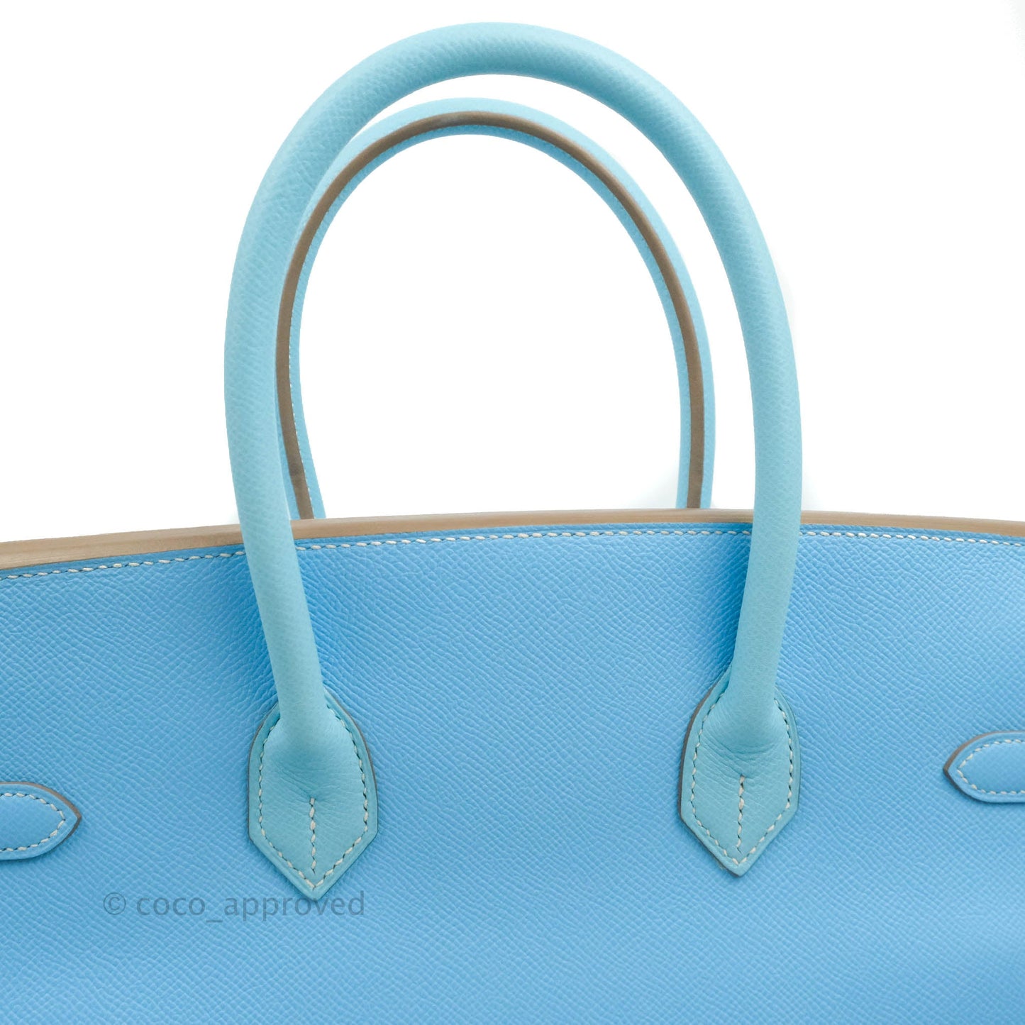 Hermès Birkin 35 Limited Edition Celeste & Mykonos Candy Epsom Palladium Hardware