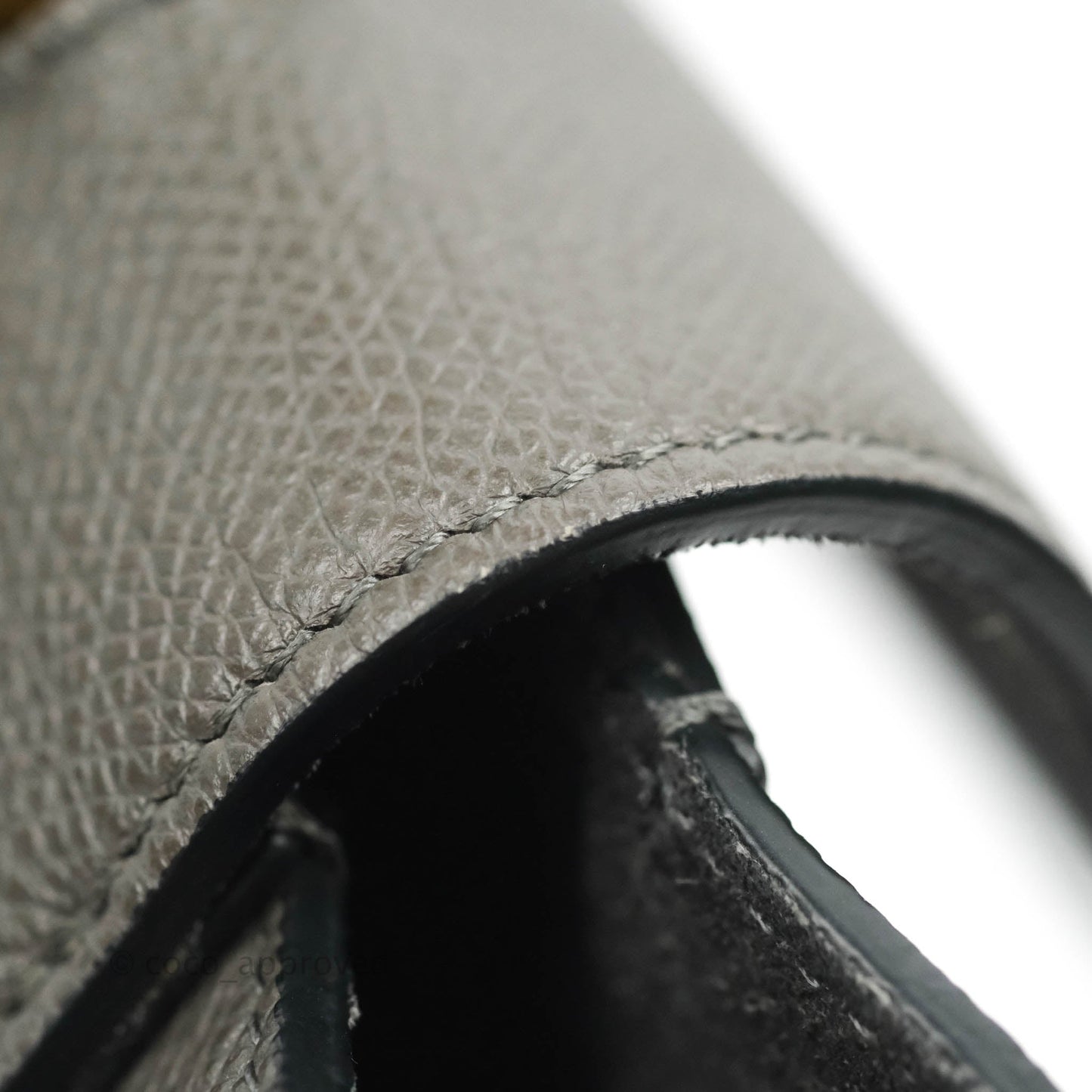 Celine Micro Belt Bag Grey Grained Calfskin Gold Hardware