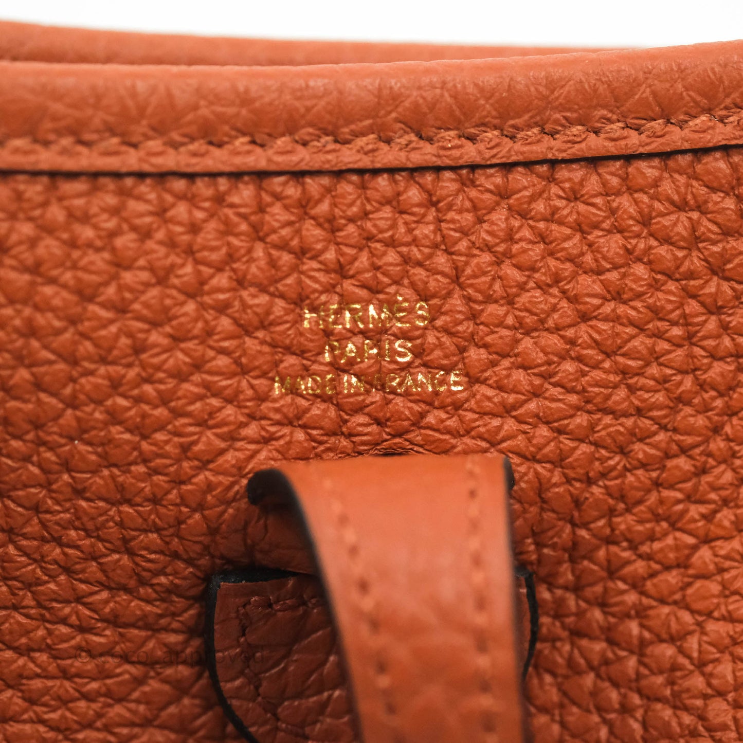 Hermès Mini Evelyne 16 Brick Clemence Gold Hardware