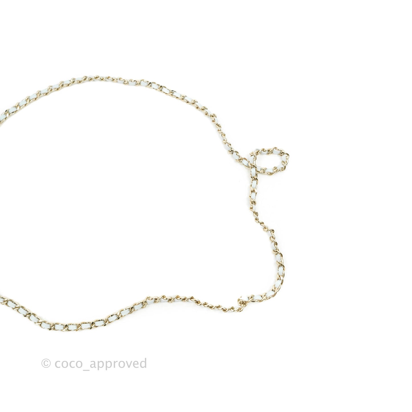 Chanel Mini Top Handle Vanity With Chain Light Blue Lambskin Gold Hardware