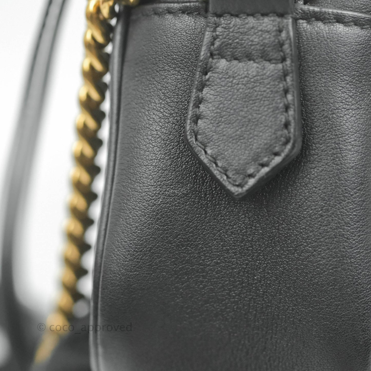 Gucci Mini Matelasse GG Marmont Camera Bag Black Calfskin Gold Hardware
