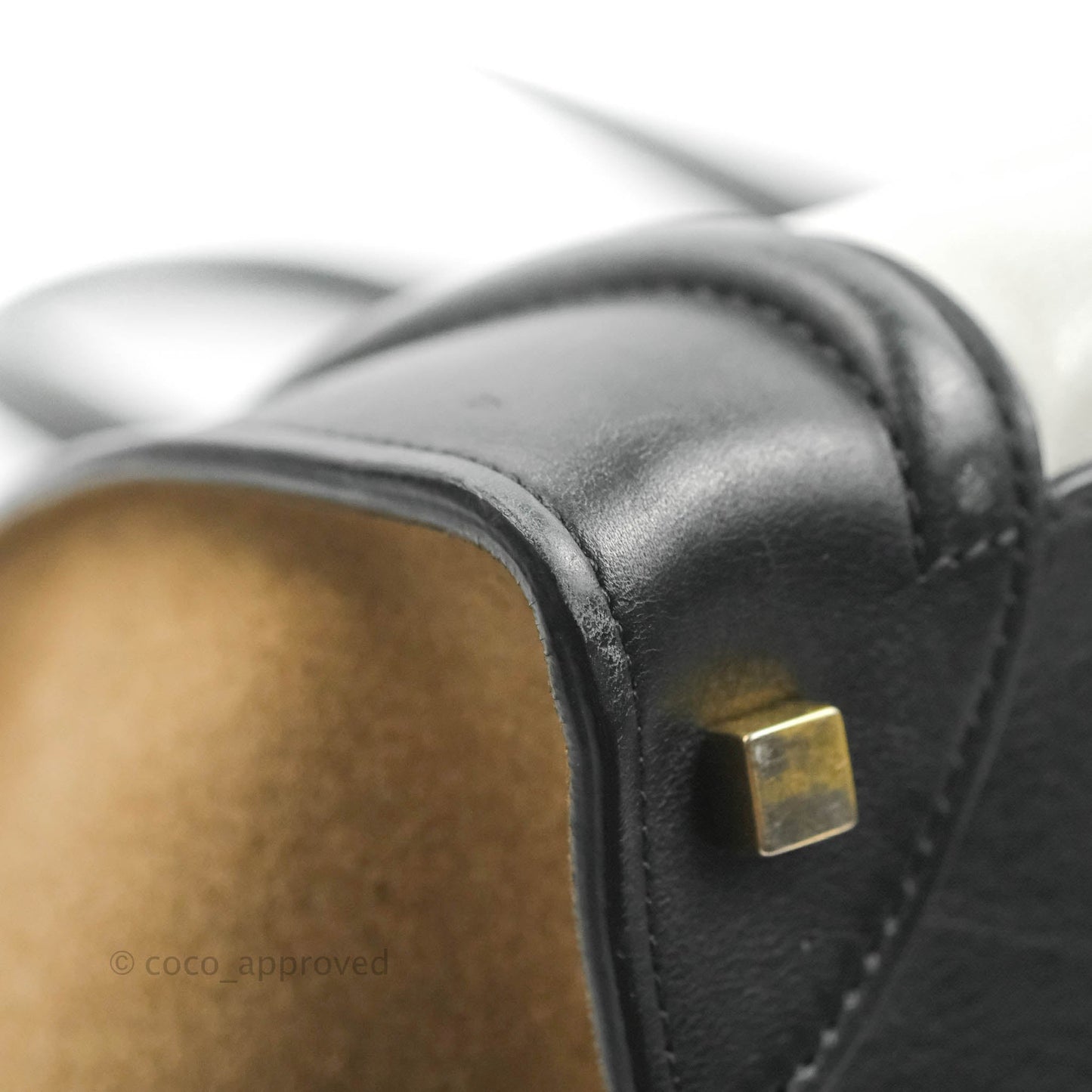 Celine Mini Luggage Bag Black/White/Brown Calfskin