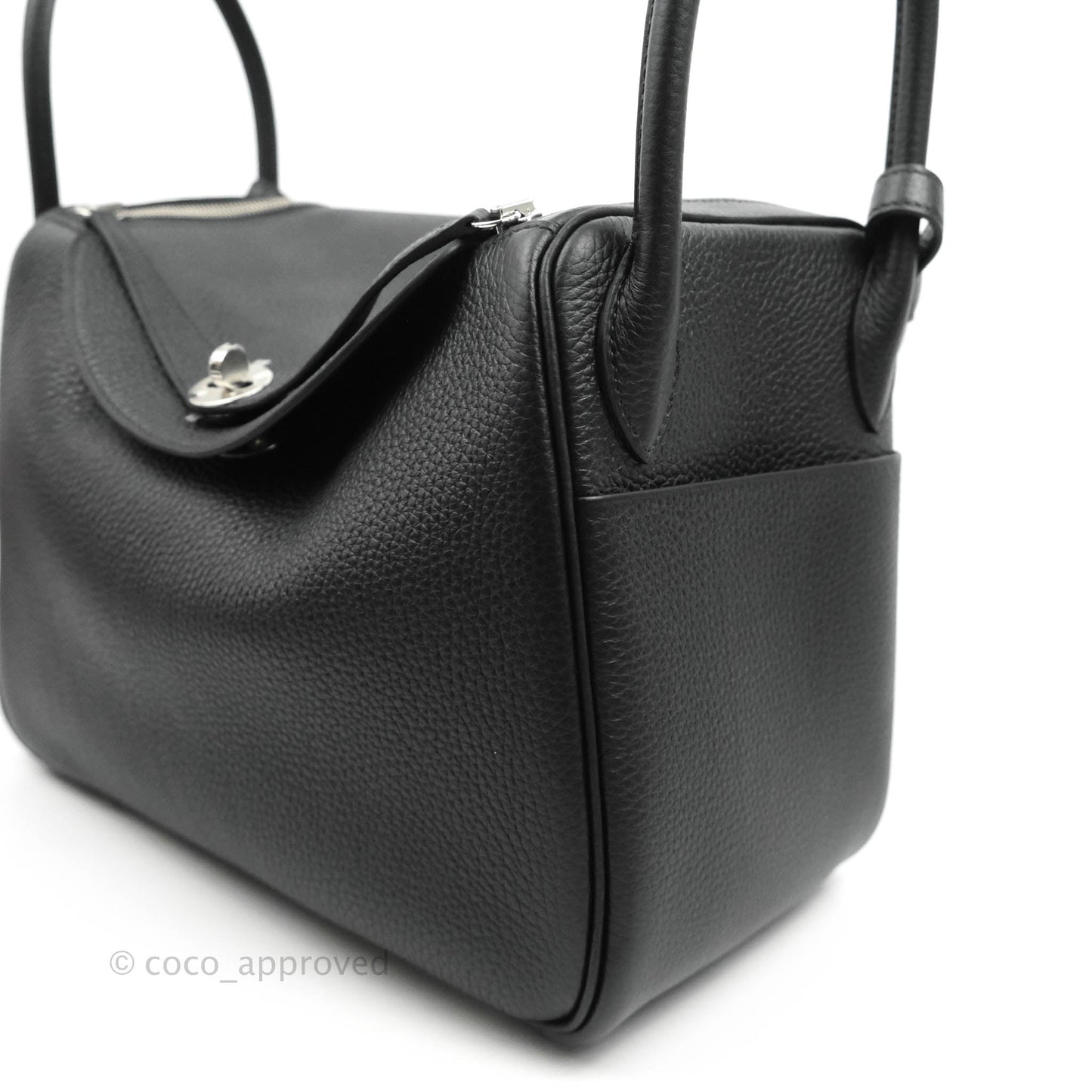 Hermès Lindy 30 Black TC Palladium Hardware