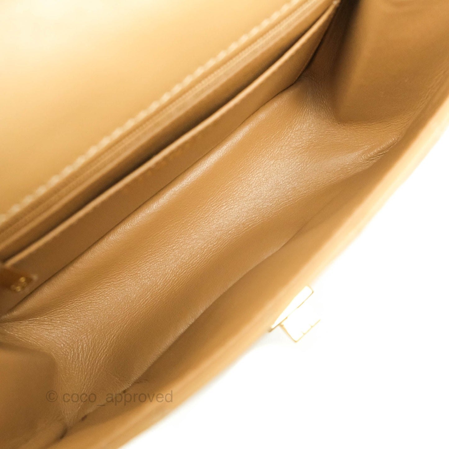 Chanel Mini Reissue 224 Dark Beige Aged Calfskin Gold Hardware