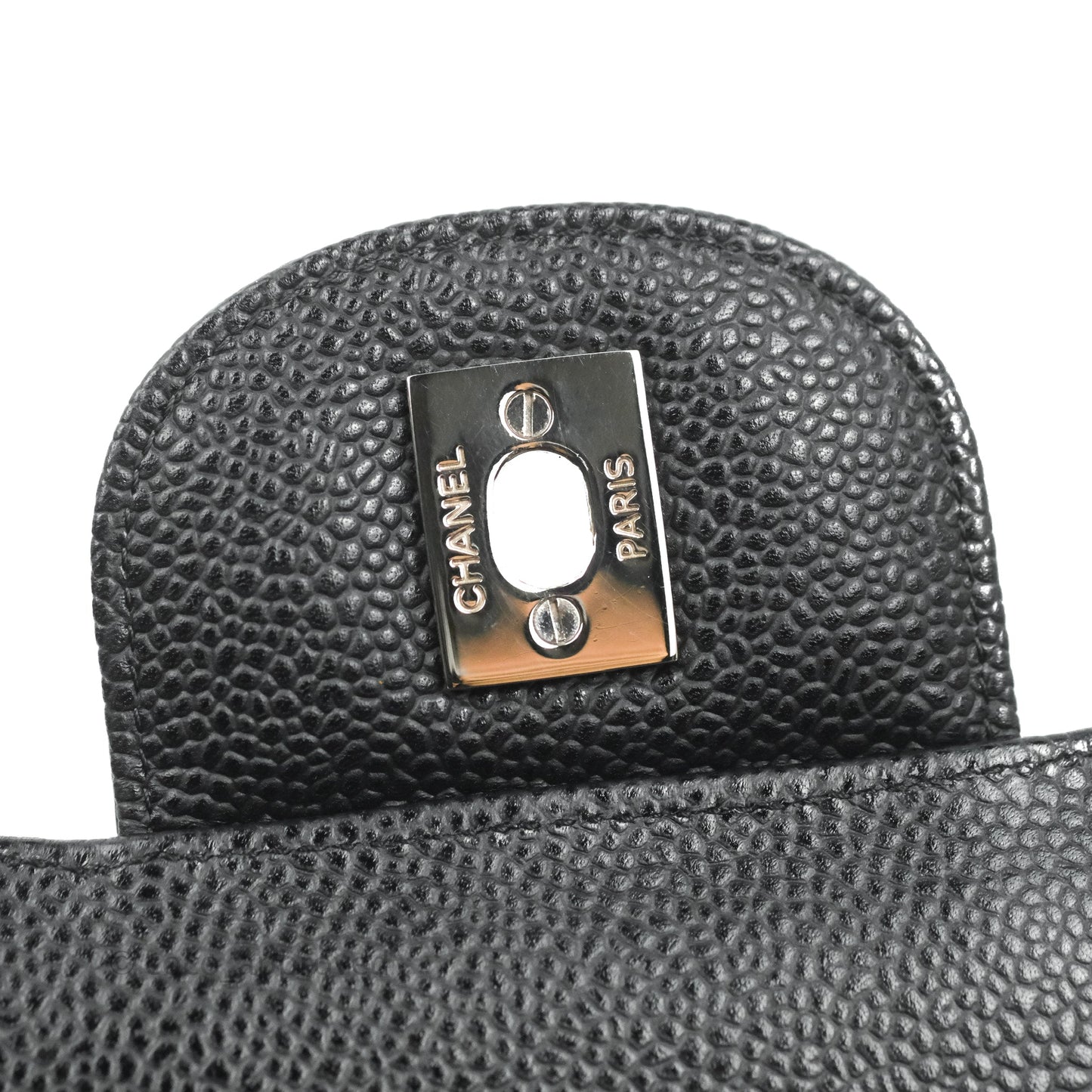 Chanel Jumbo Double Flap Black Caviar Silver Hardware⁣⁣