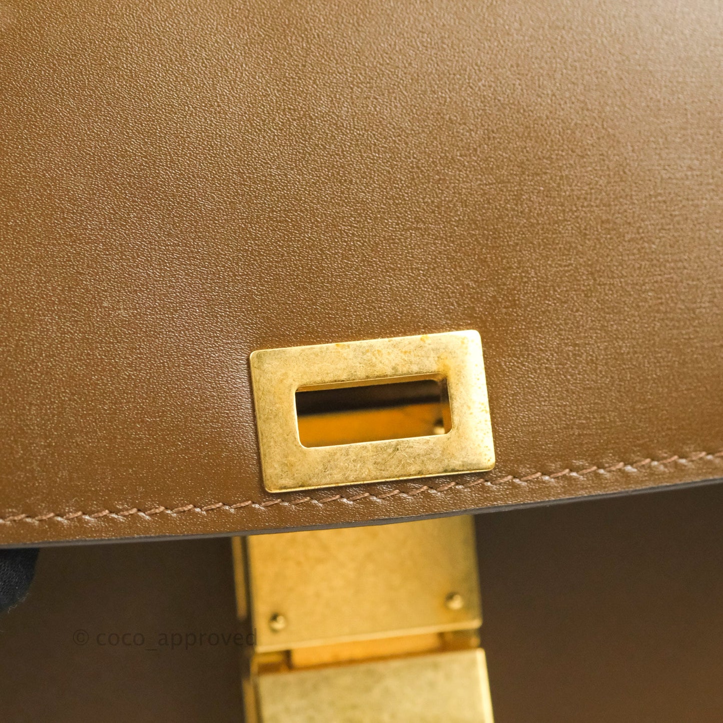 Celine Medium Classic Box Flap Caramel Calfskin