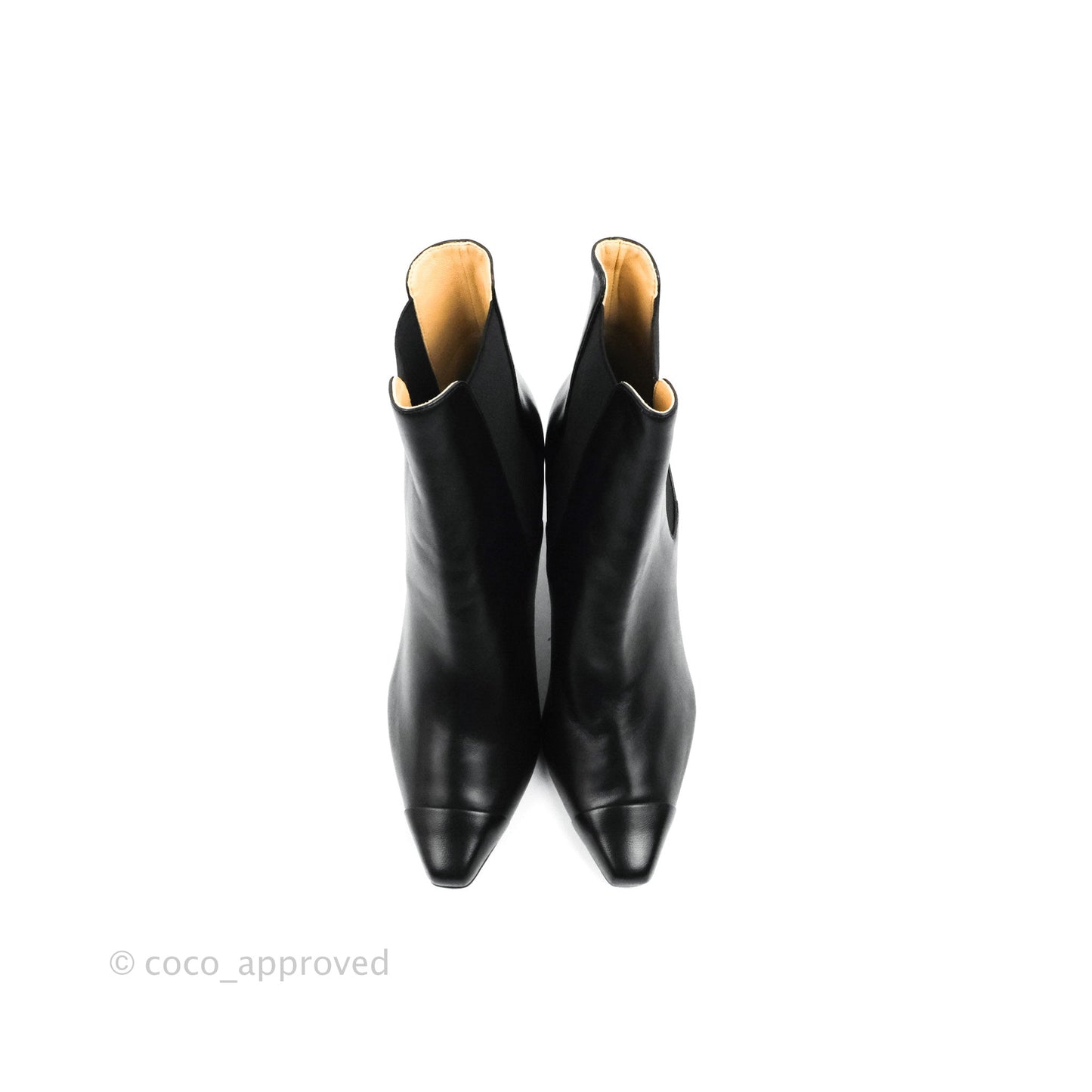 Chanel Leather Boots Black Size 39C