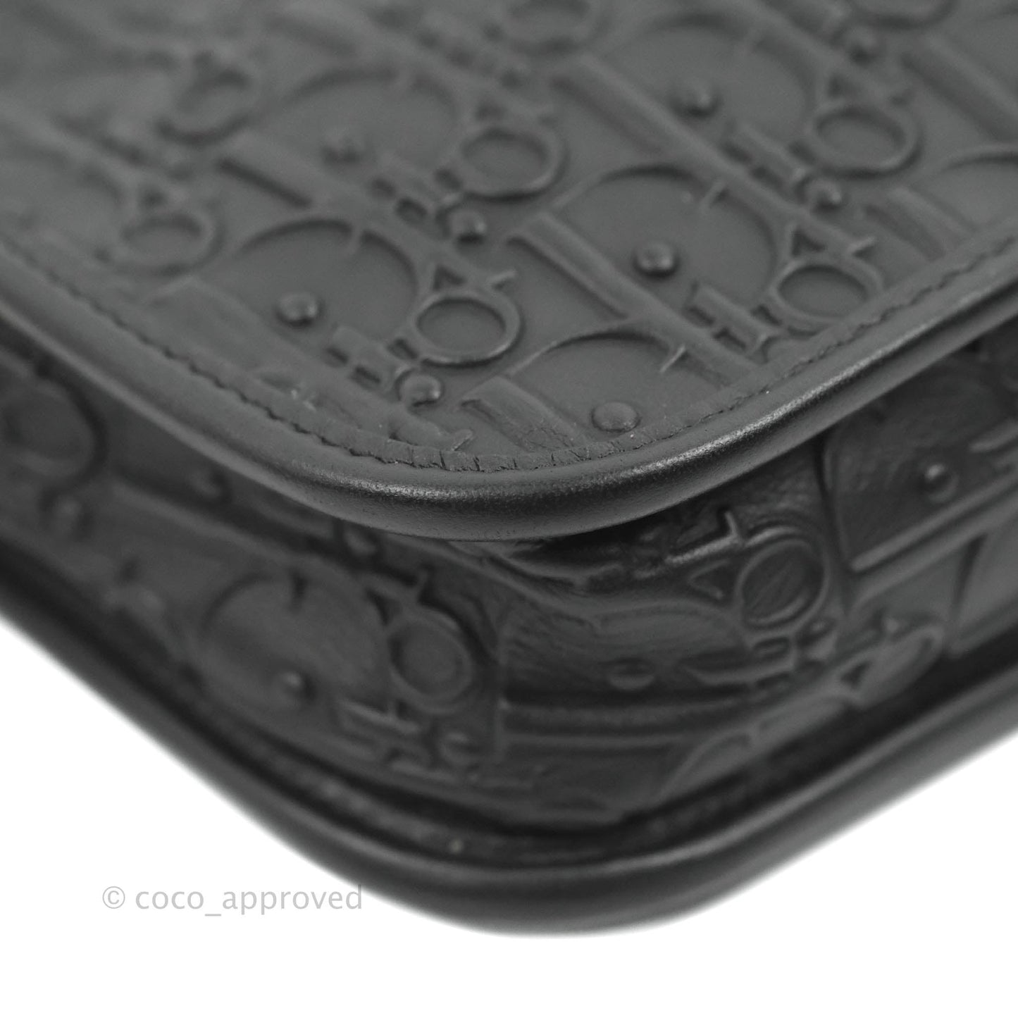 Dior Diorquake Clutch Black Oblique Embossed Calfskin