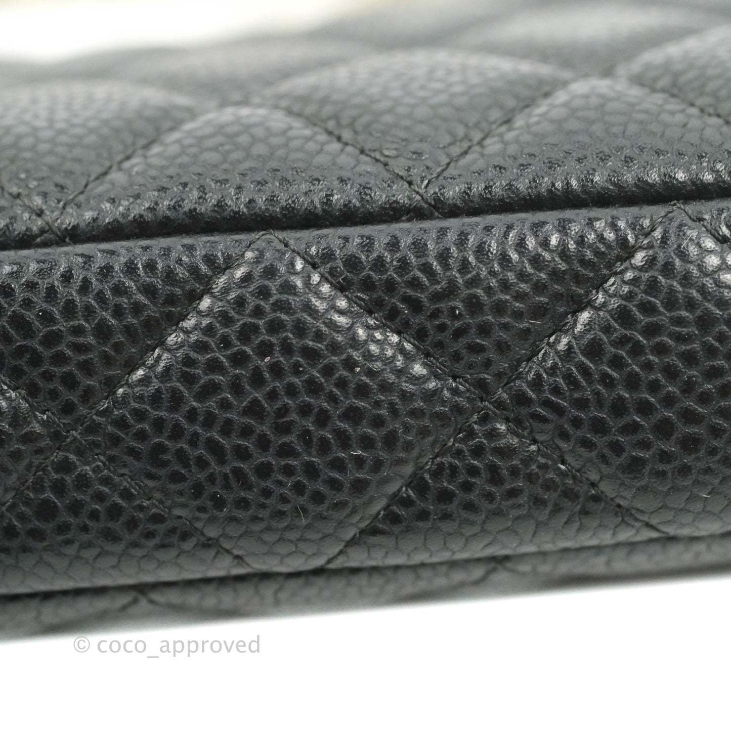 Chanel Quilted Clutch With Chain Black Caviar Gold Hardware