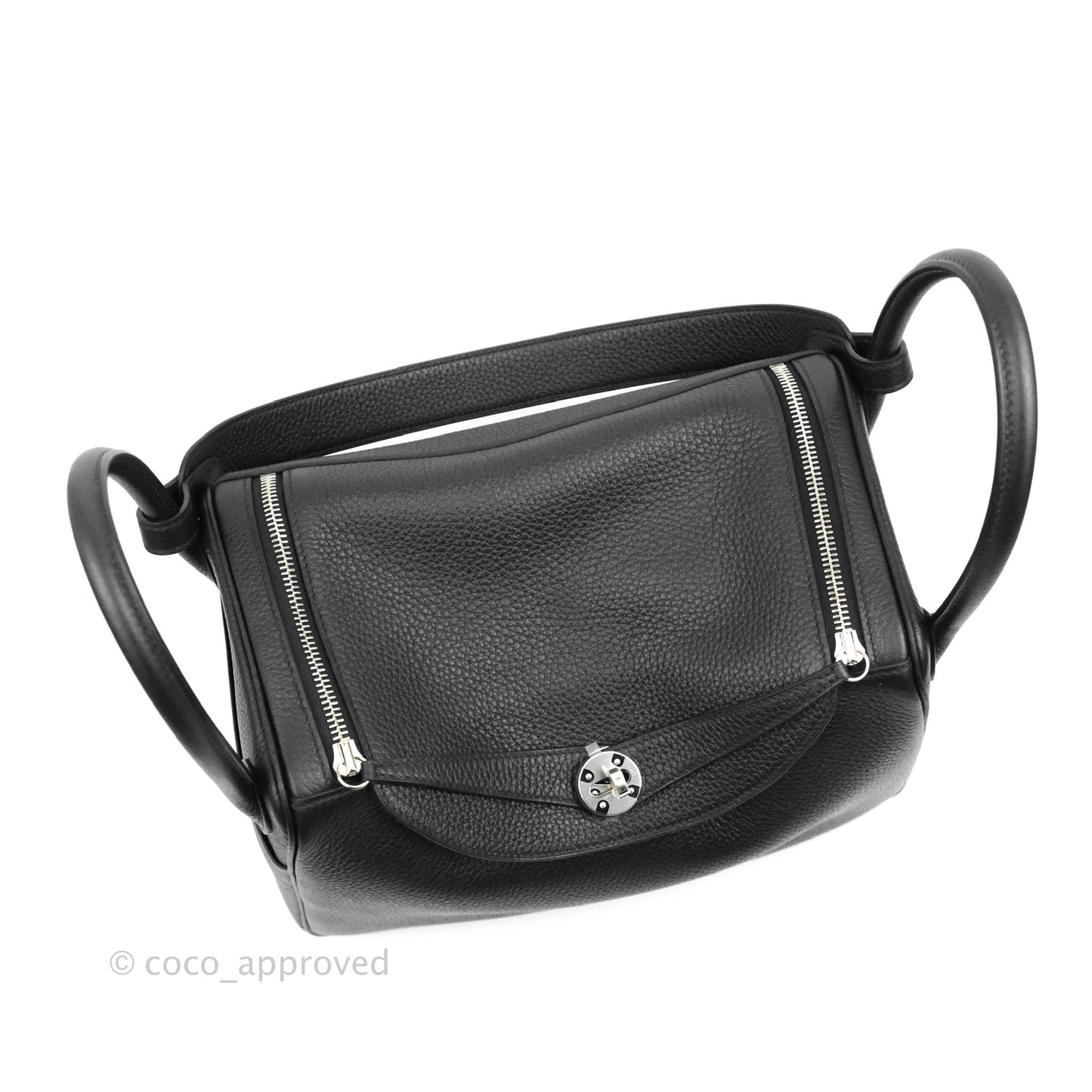 Hermès Lindy 30 Black TC Palladium Hardware