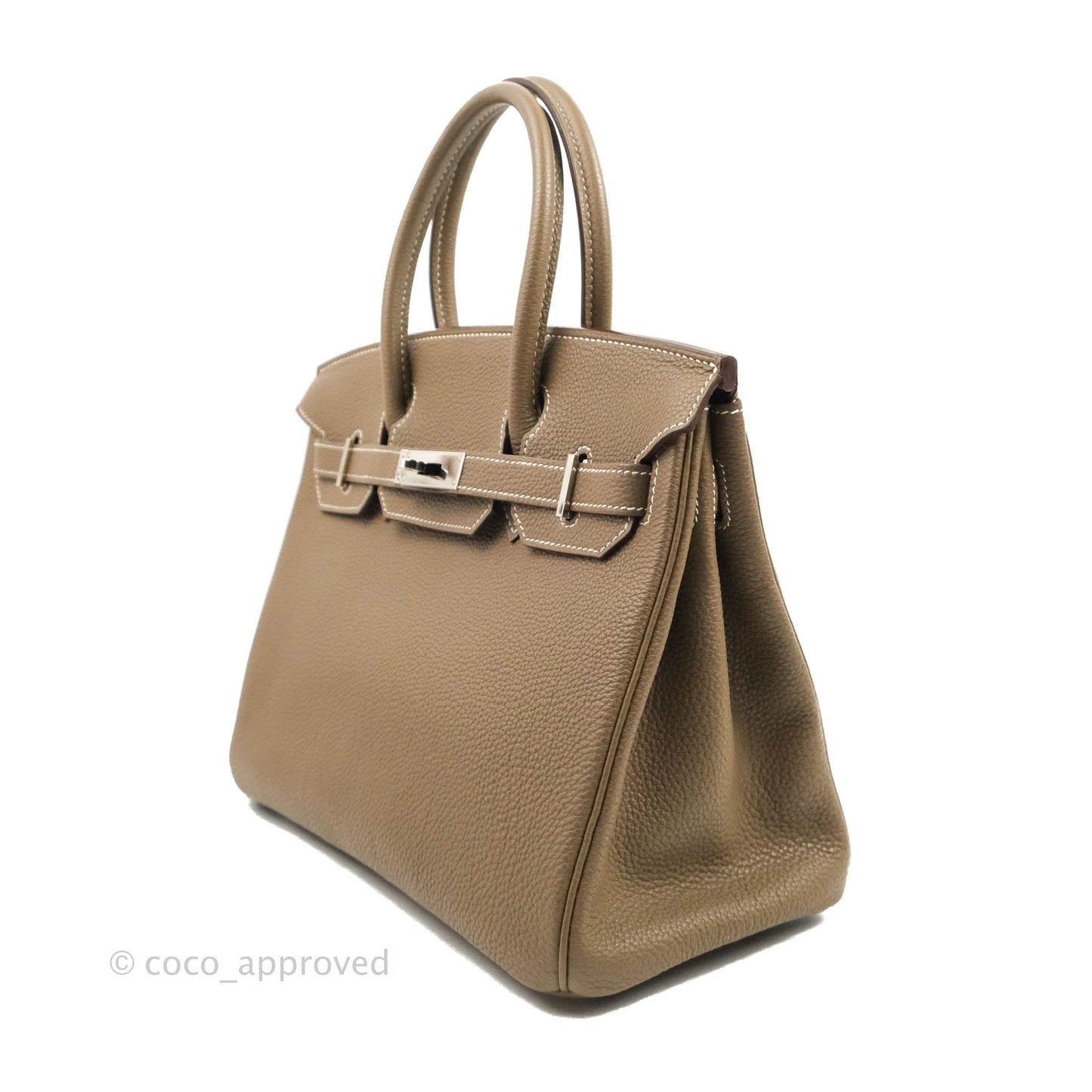 Hermès Birkin 30 Etoupe Togo Palladium Hardware