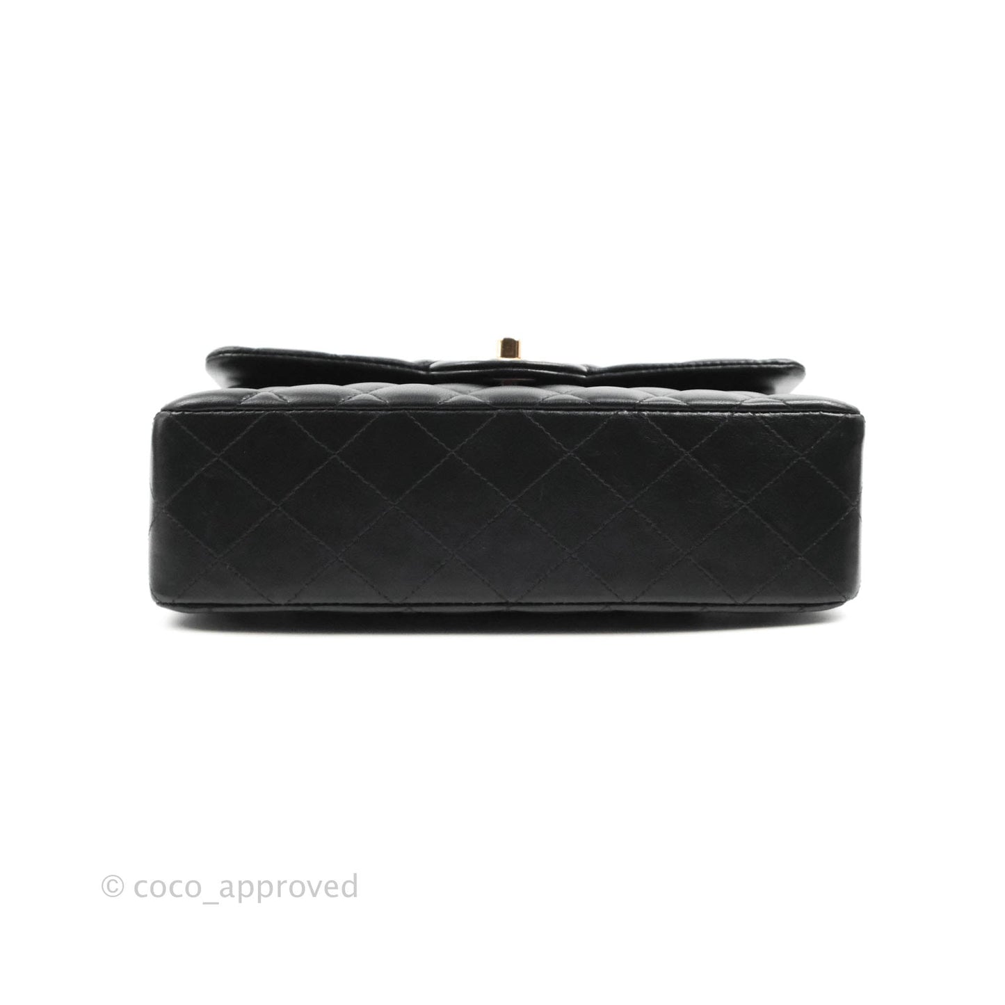 Chanel Small Classic Quilted Flap Black Lambskin Rose Gold Hardware
