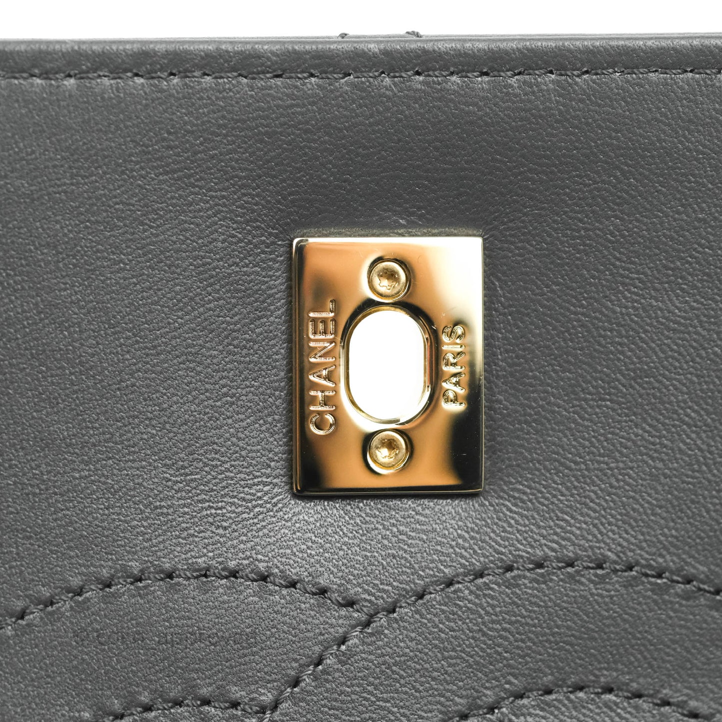 Chanel Small Trendy CC Dark Grey Lambskin Gold Hardware 21K
