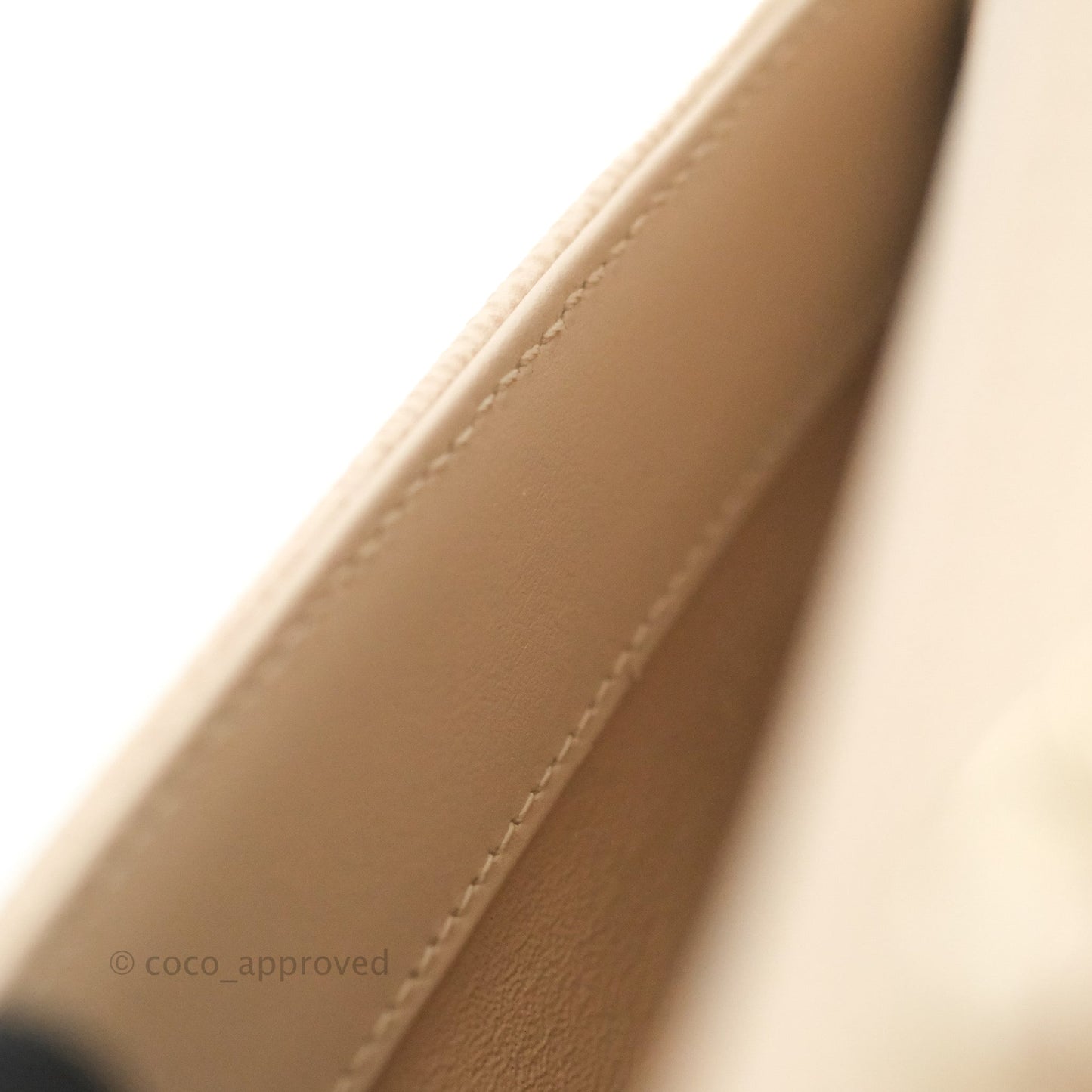 Chanel Quilted Medium Business Affinity Flap Light Beige Caviar Gold Hardware