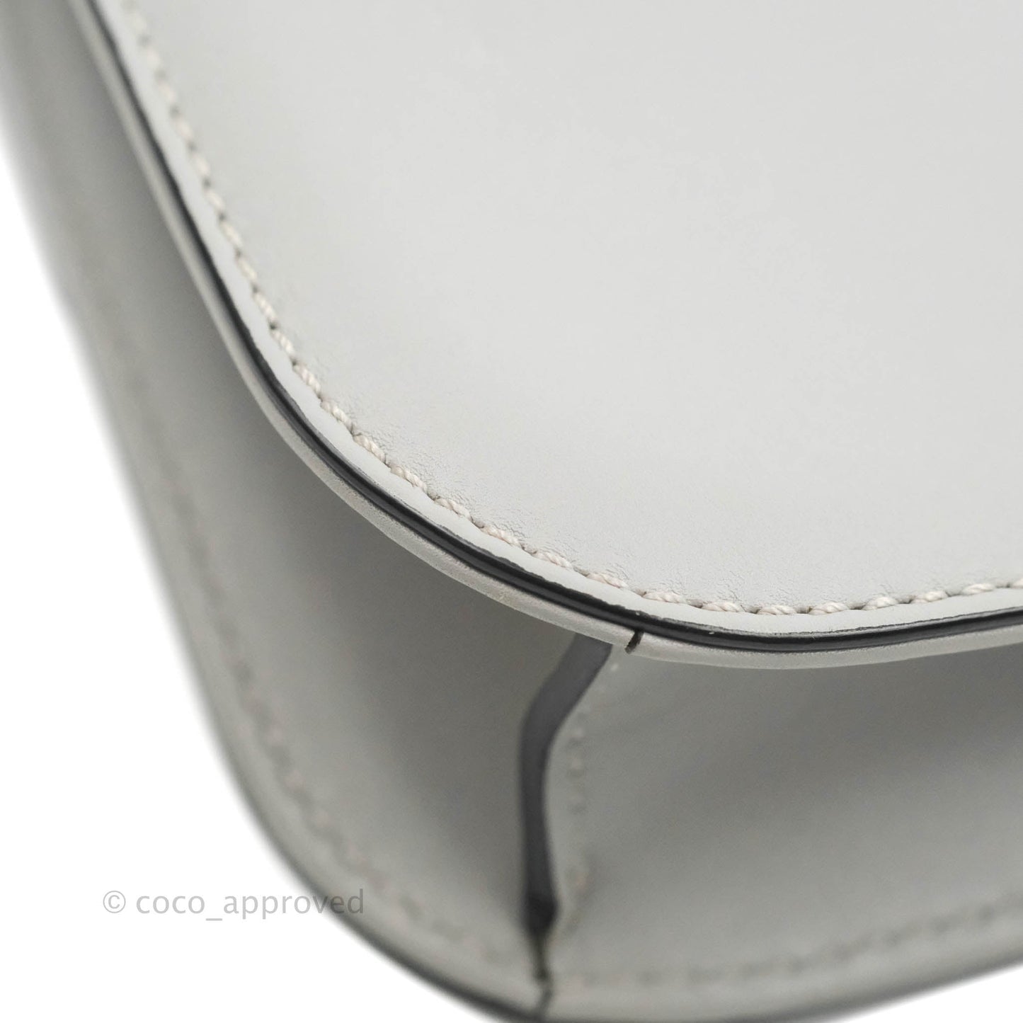 Valentino Vitello Small Glam Lock Rockstud Flap Grey
