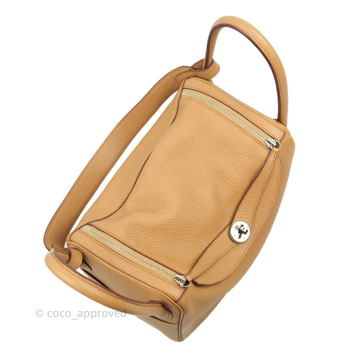 Hermès Lindy 30 Tabac Camel TC Palladium Hardware