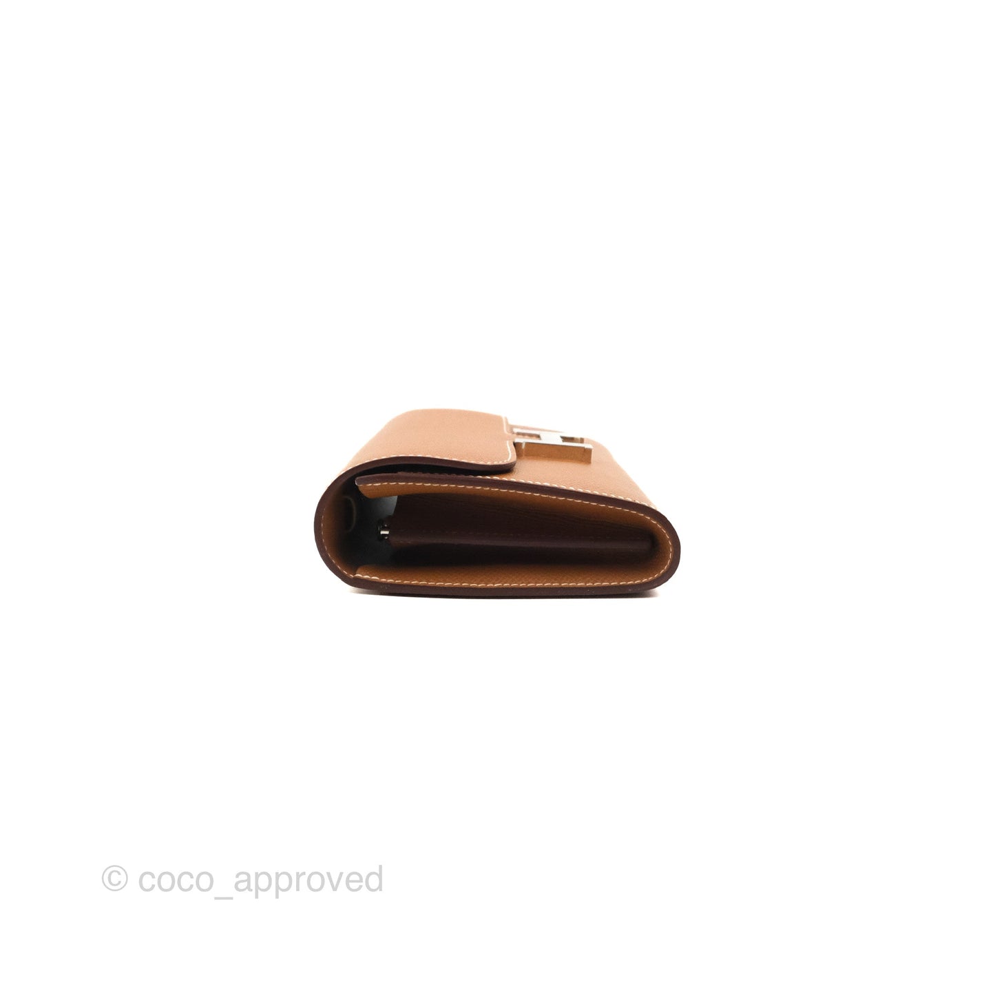 Hermès Constance Long To Go Wallet Gold Epsom Palladium Hardware