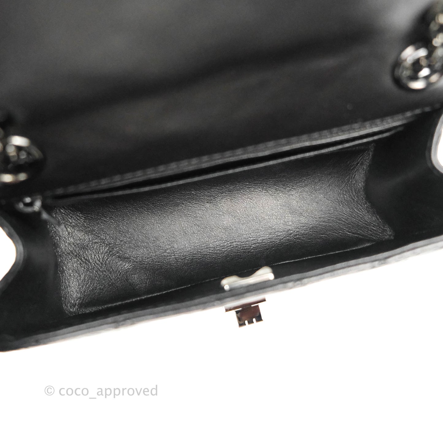 Chanel Mini Reissue 224 So Black Aged Calfskin Black Hardware