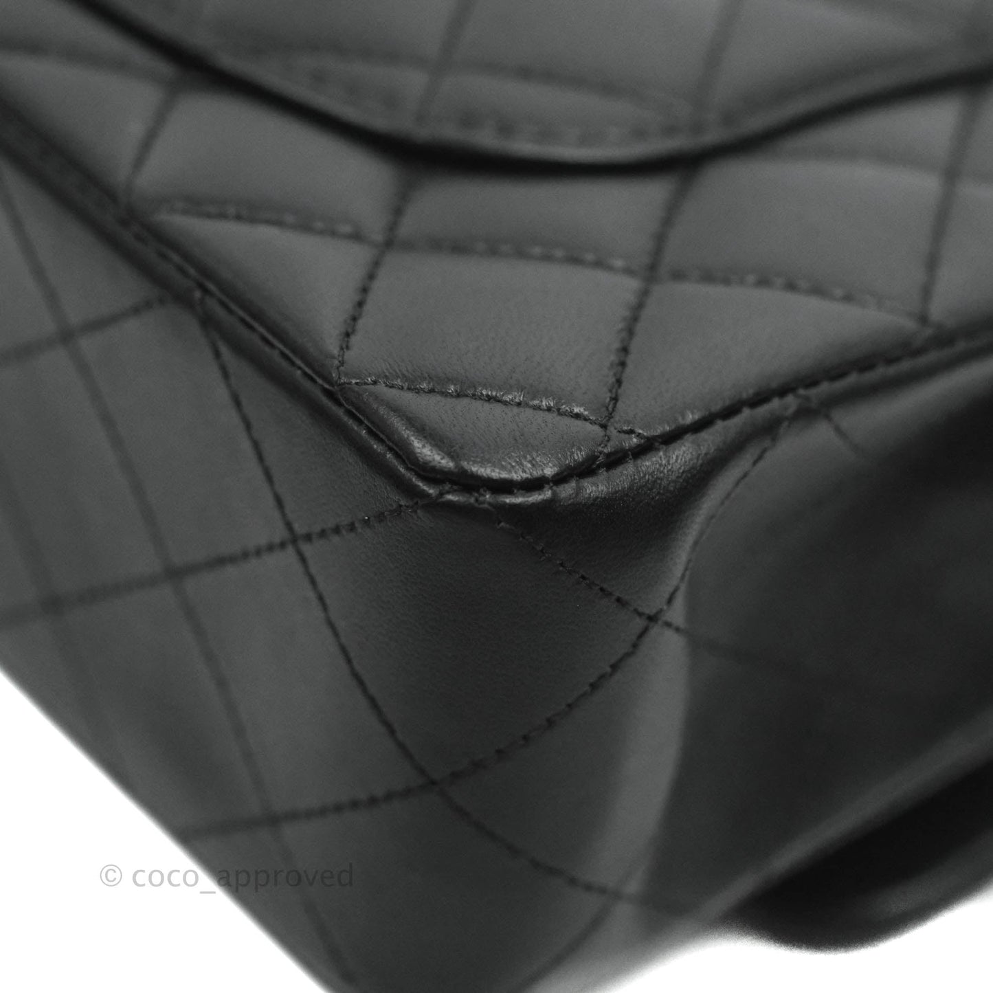 Chanel Classic Small S/M Flap Black Lambskin Rose Pink-Gold Hardware