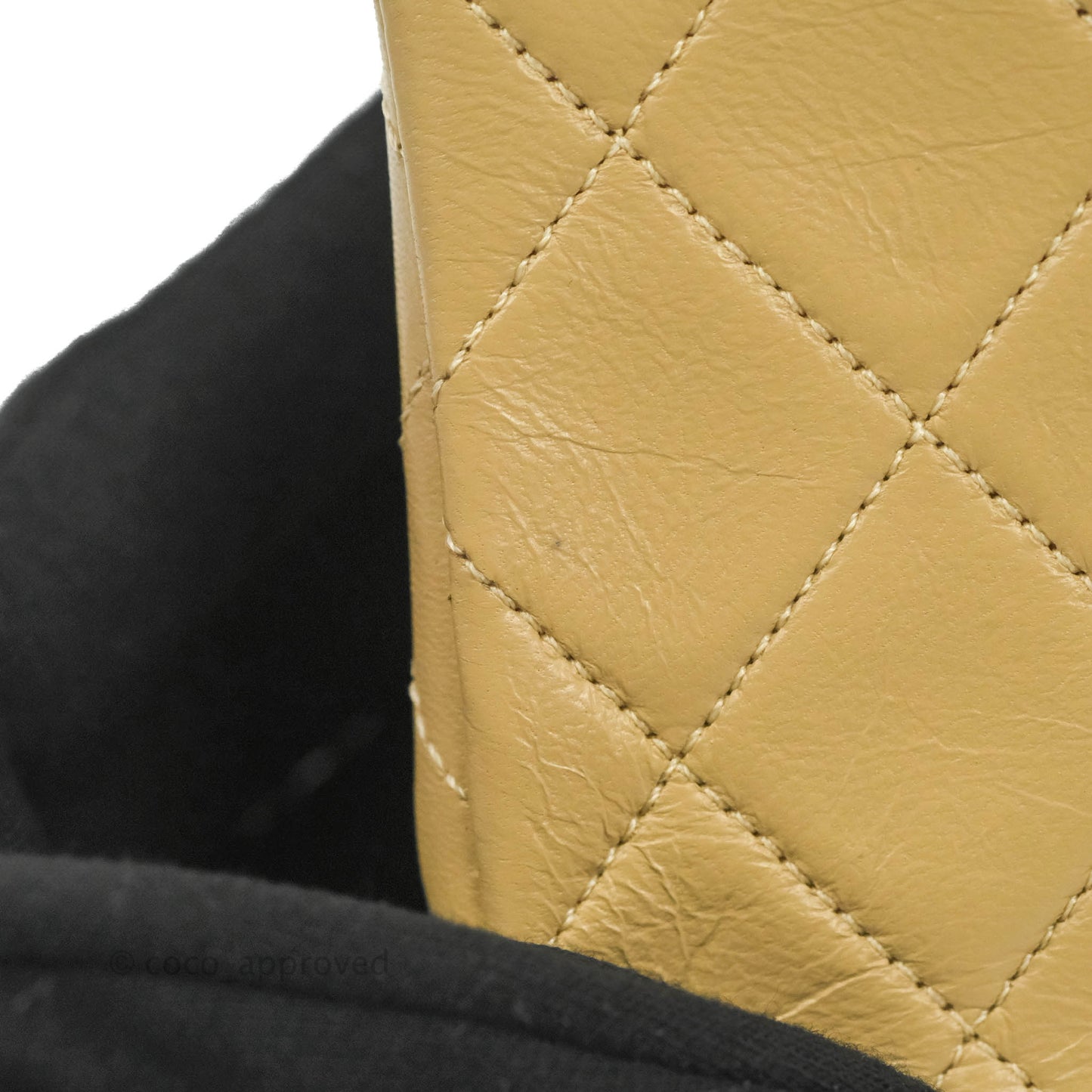 Chanel Vintage Small Single Full Flap Bag Beige Lambskin 24K Gold Hardware