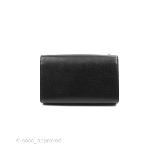 Saint Laurent Medium Classic Monogram Kate Black Grained Calfskin
