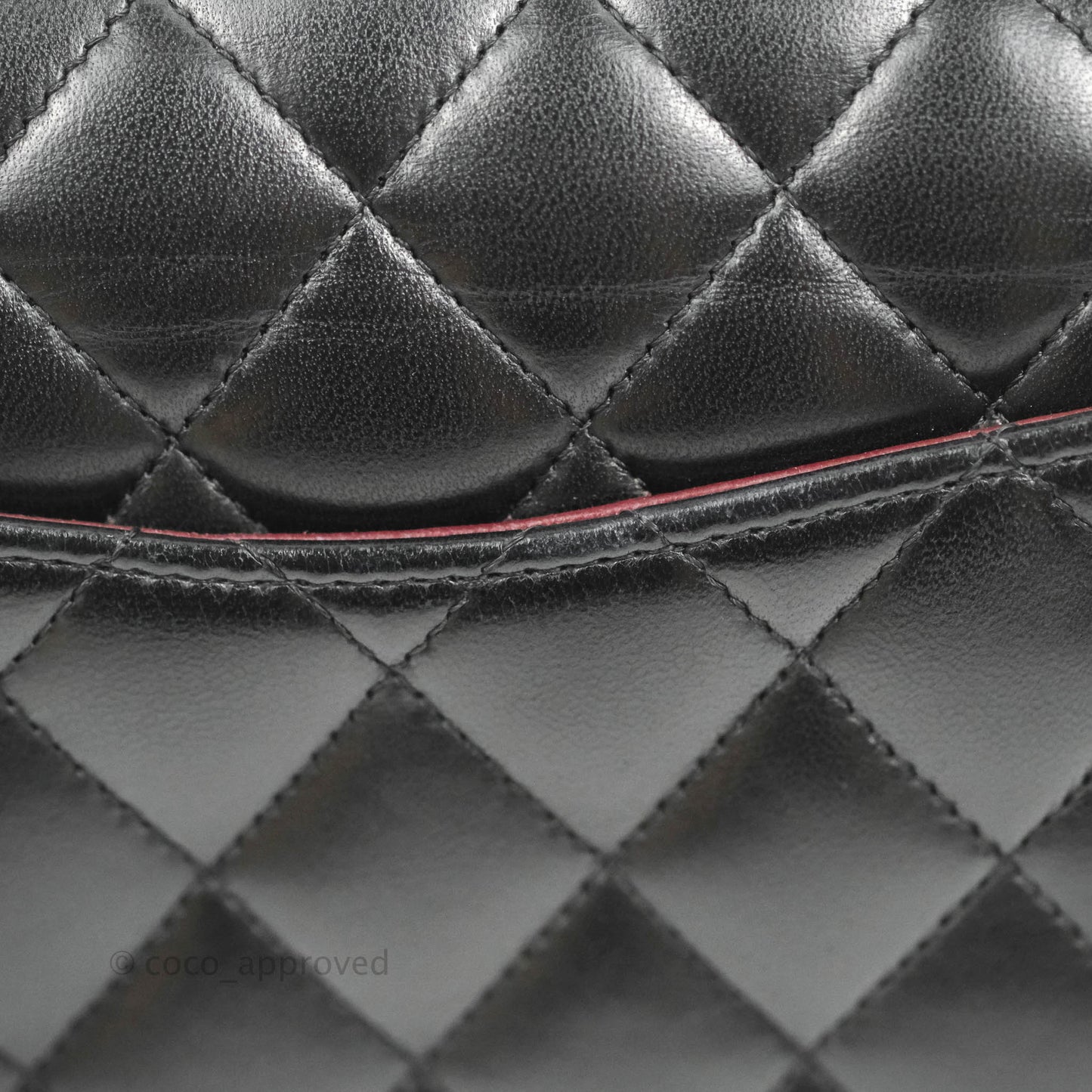 Chanel Classic M/L Medium Flap Quilted Black Lambskin 24K Gold Hardware