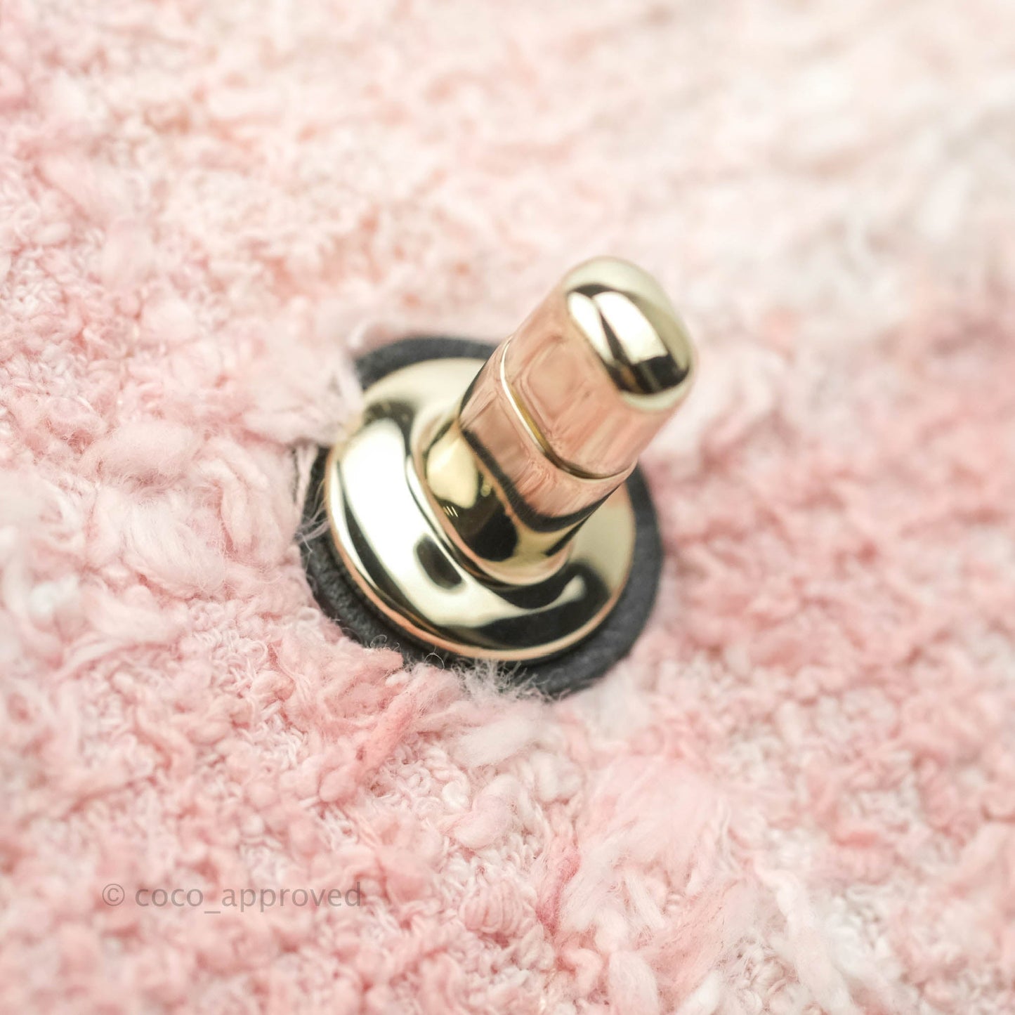 Chanel Mini My Own Frame Flap Pink White Tweed Braided Calfskin 22S