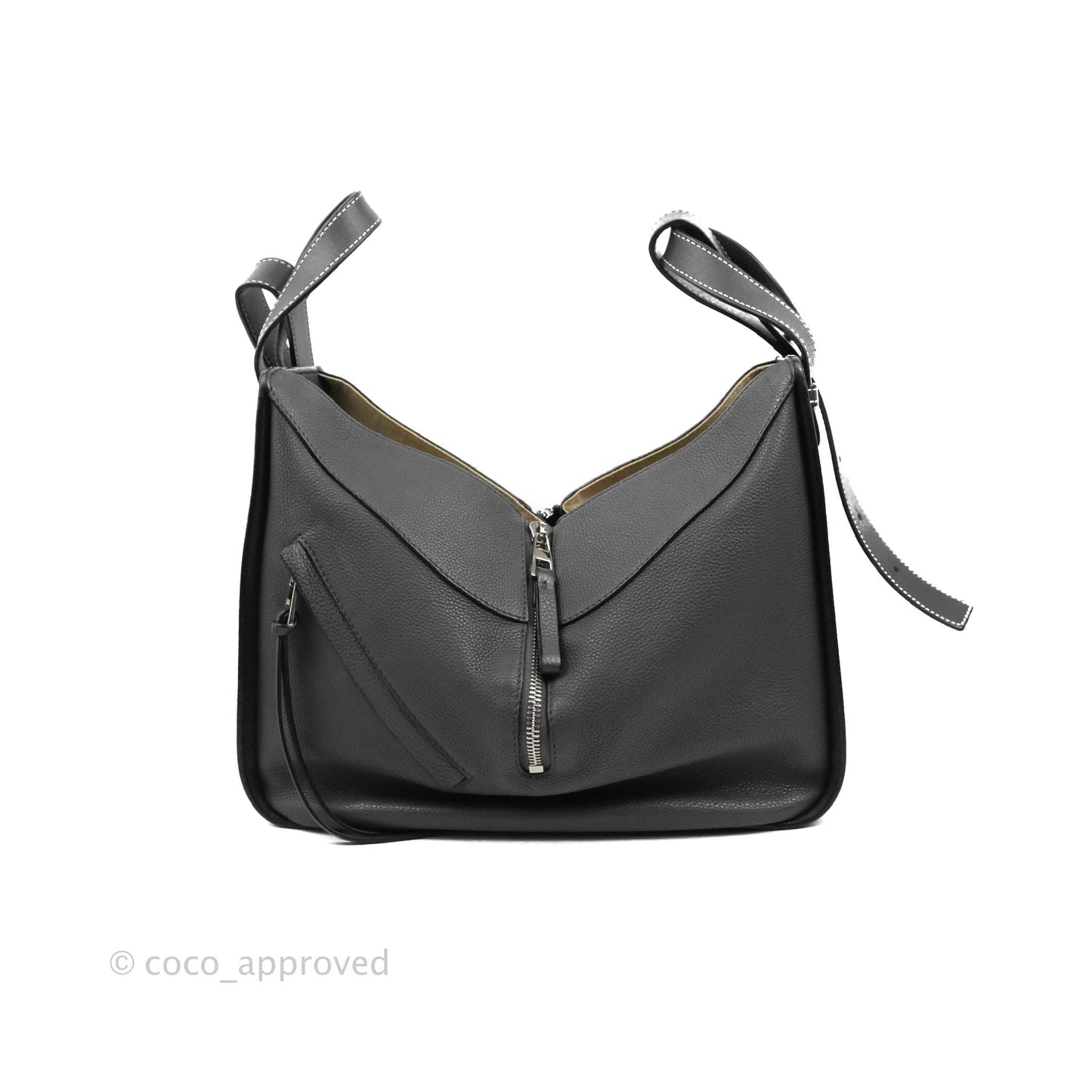 Loewe Hammock Small Asphalt Grey Shoulder Bag