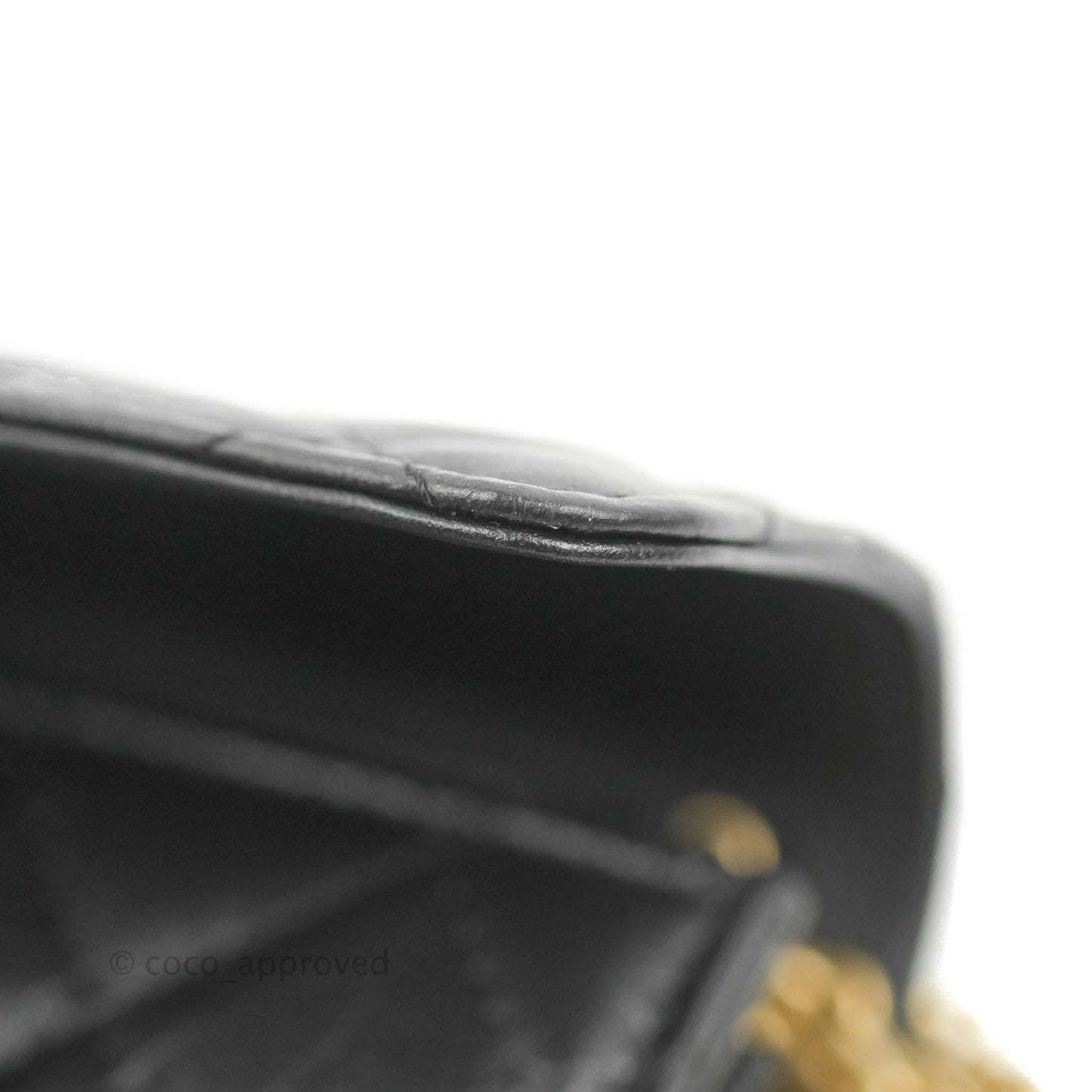 Chanel Reissue 2.55 Clutch With Chain Black Crumpled Calfskin Aged Gold Hardware