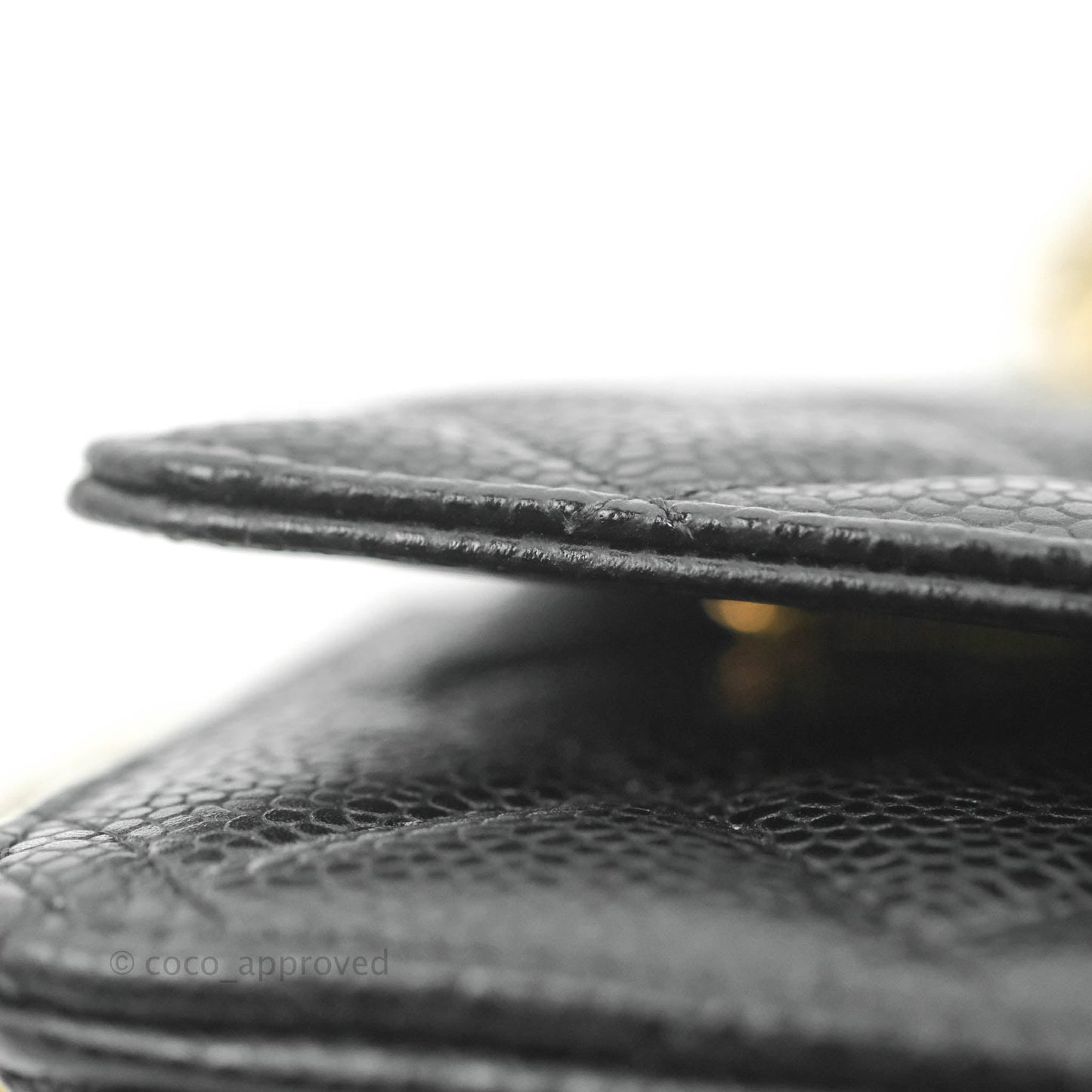 Chanel Quilted Classic WOC Black Caviar Gold Hardware