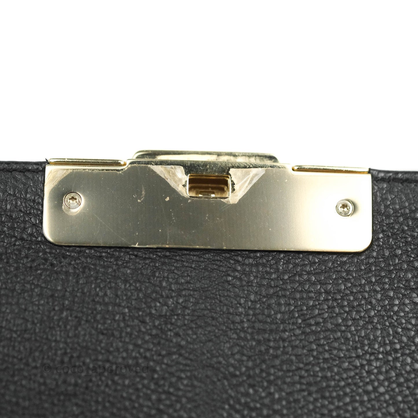 Chanel Quilted Small Label Click Flap Bag Black Grained Calfskin Gold Hardware