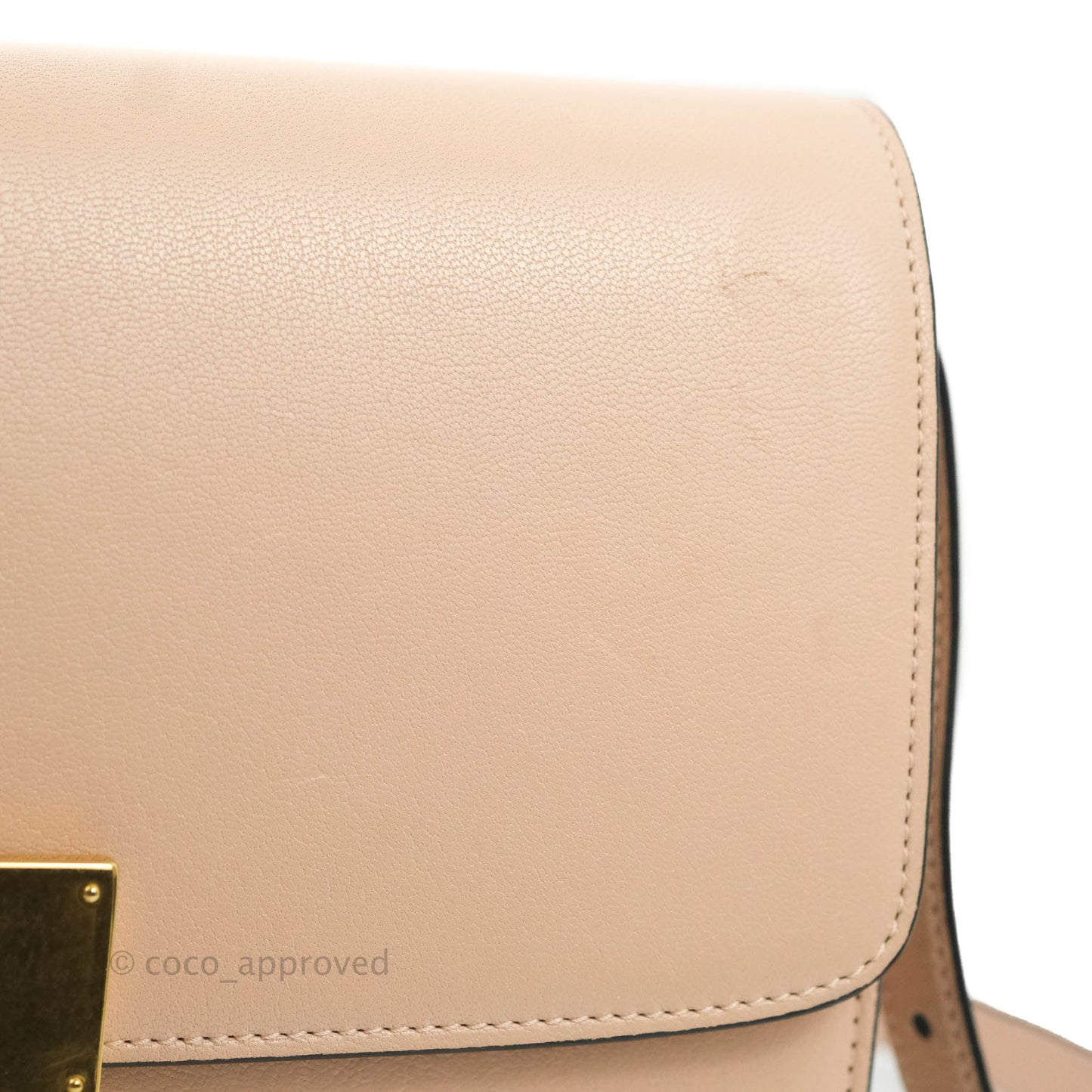 Celine Medium Classic Box Flap Blush Goatskin