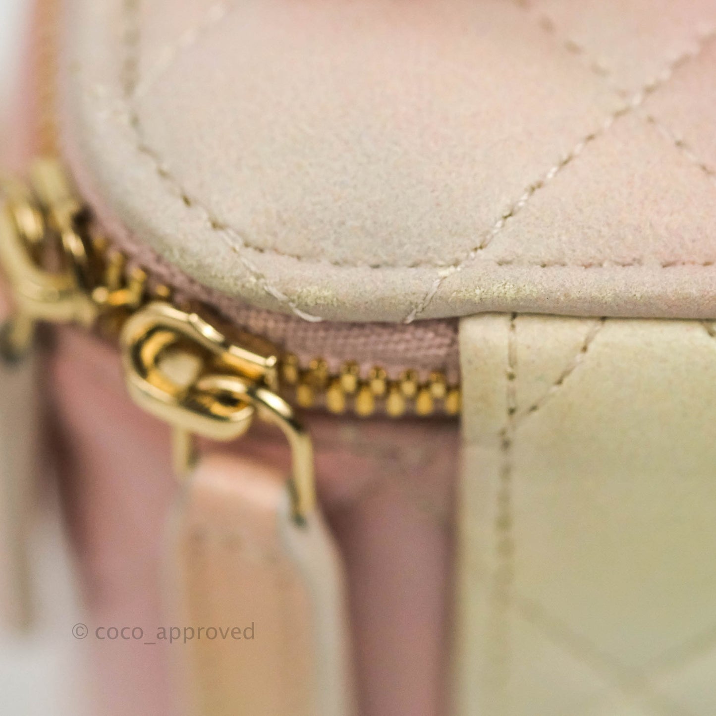 Chanel Mini Top Handle Vanity With Chain Rainbow Lambskin Aged Gold Hardware