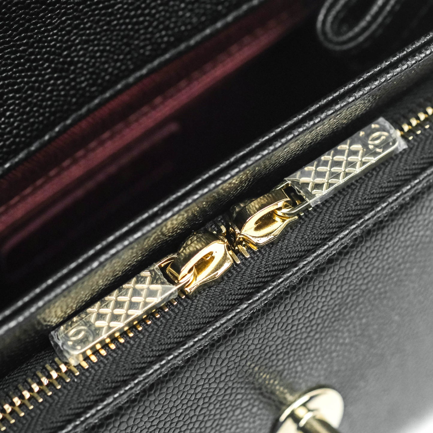 Chanel Small Business Affinity Flap Bag Black Caviar Gold Hardware