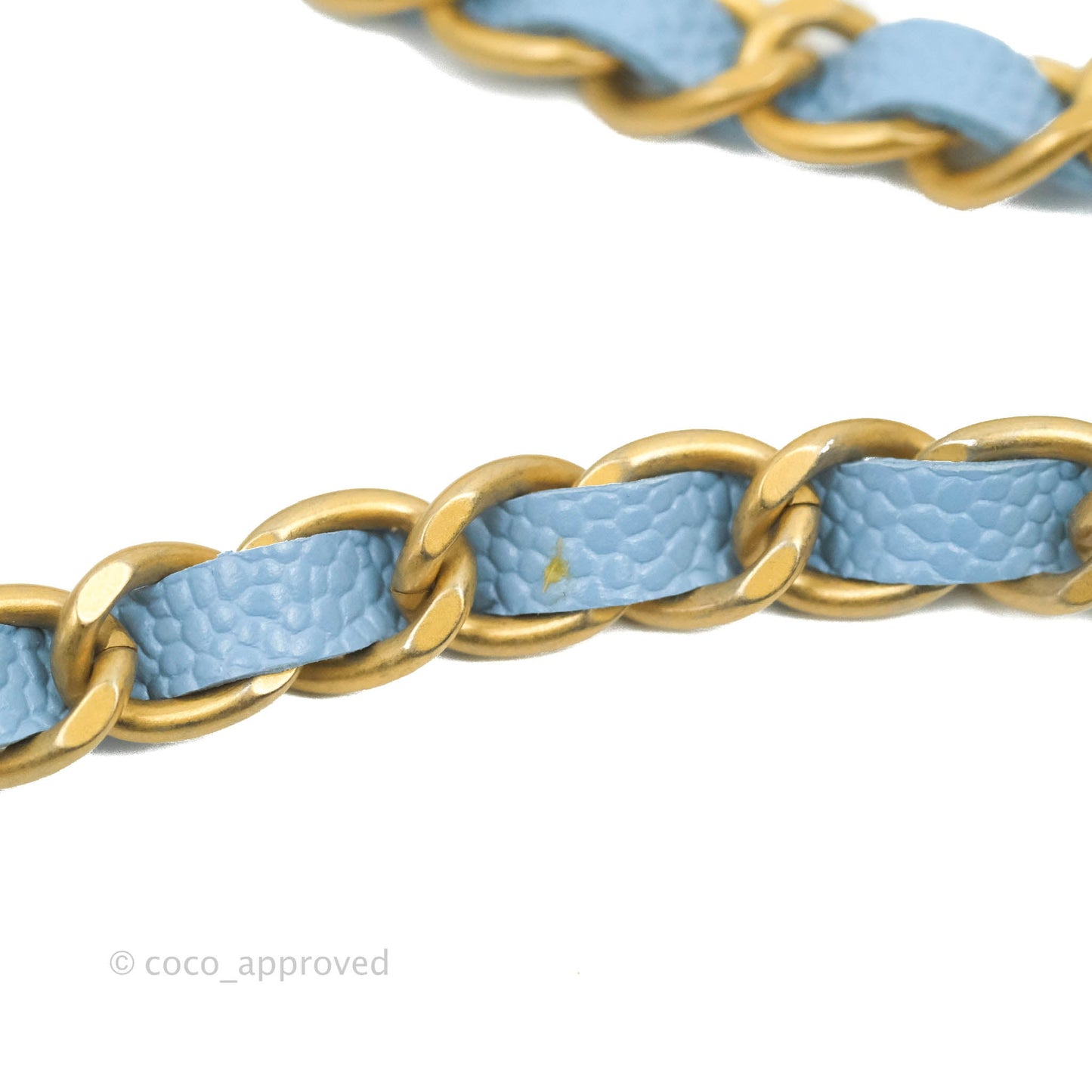 Chanel Top Handle Pick Me Up Wallet On Chain WOC Blue Caviar Gold Hardware 22S