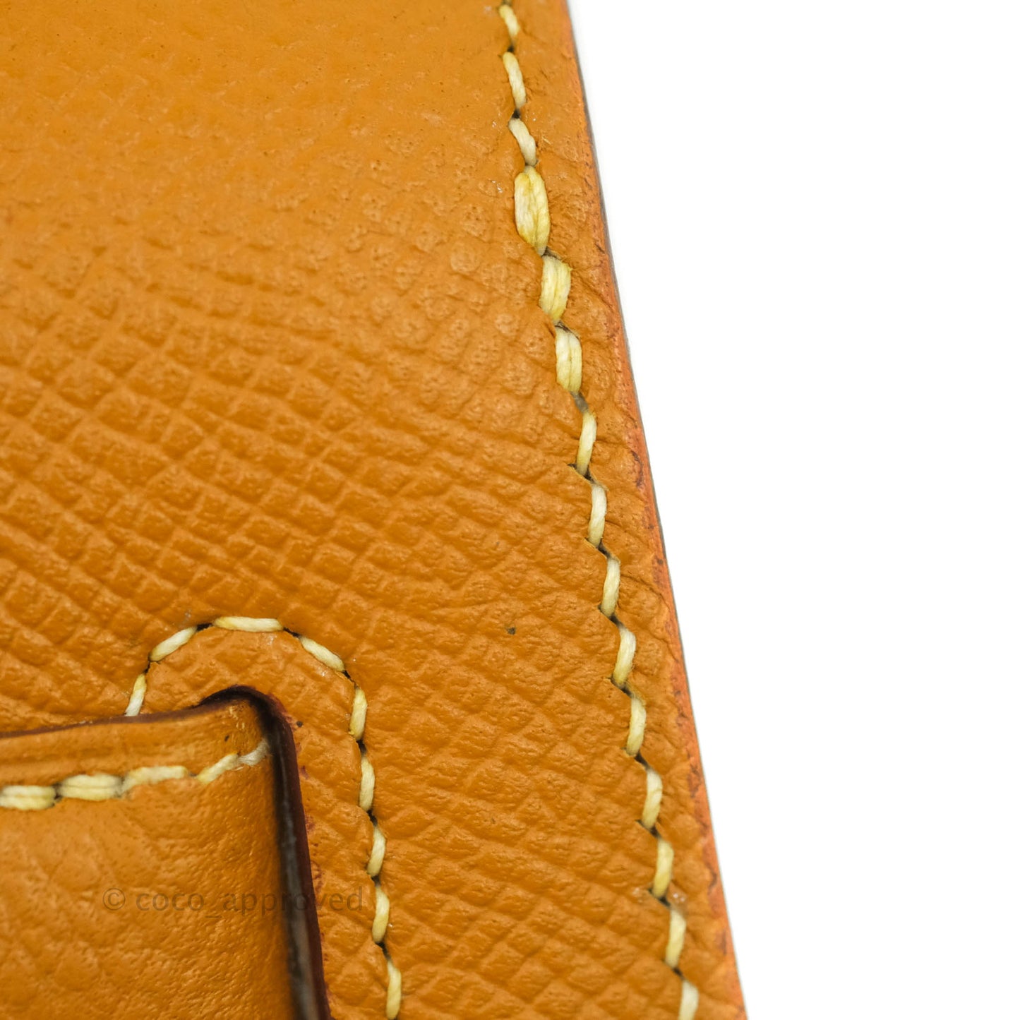 Hermès Vintage Kelly 28 Gold Epsom Gold Hardware