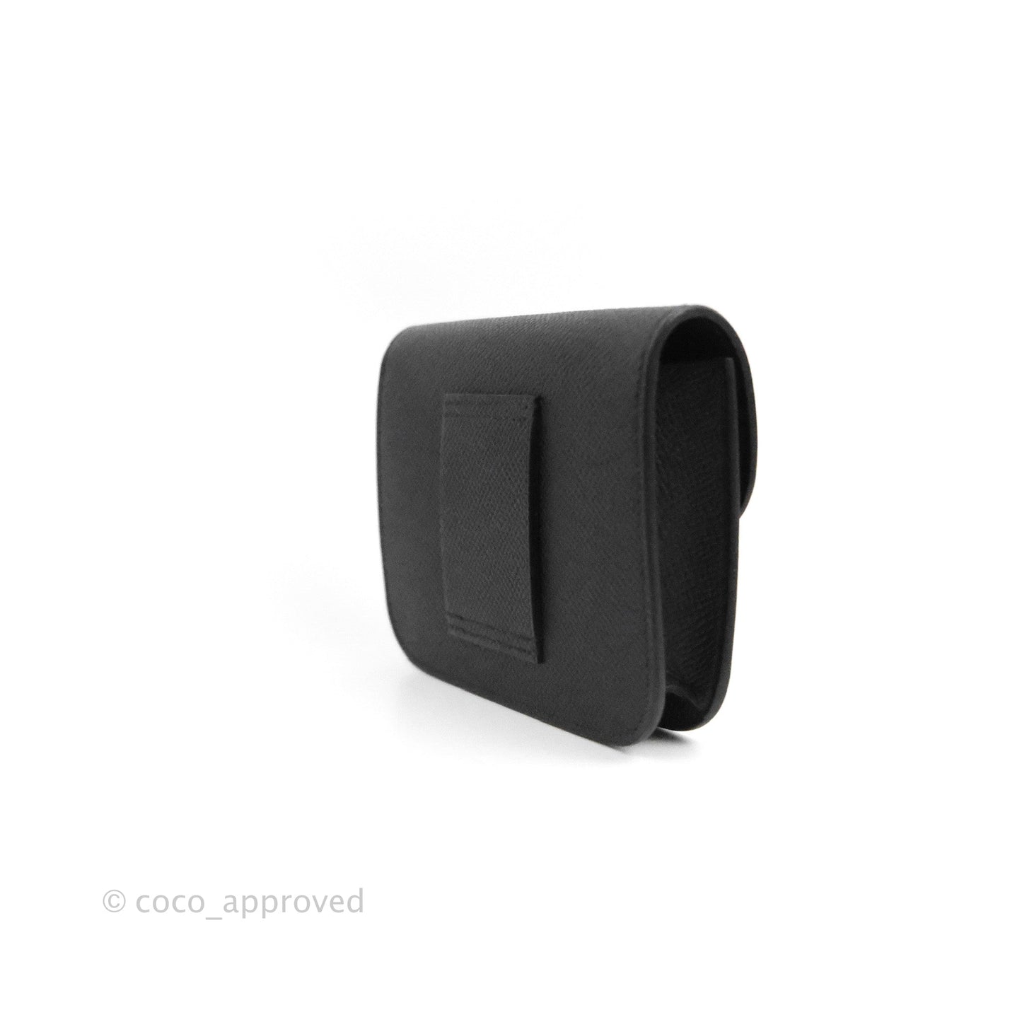 Hermès Constance Slim Wallet Black Epsom Rose Gold Hardware