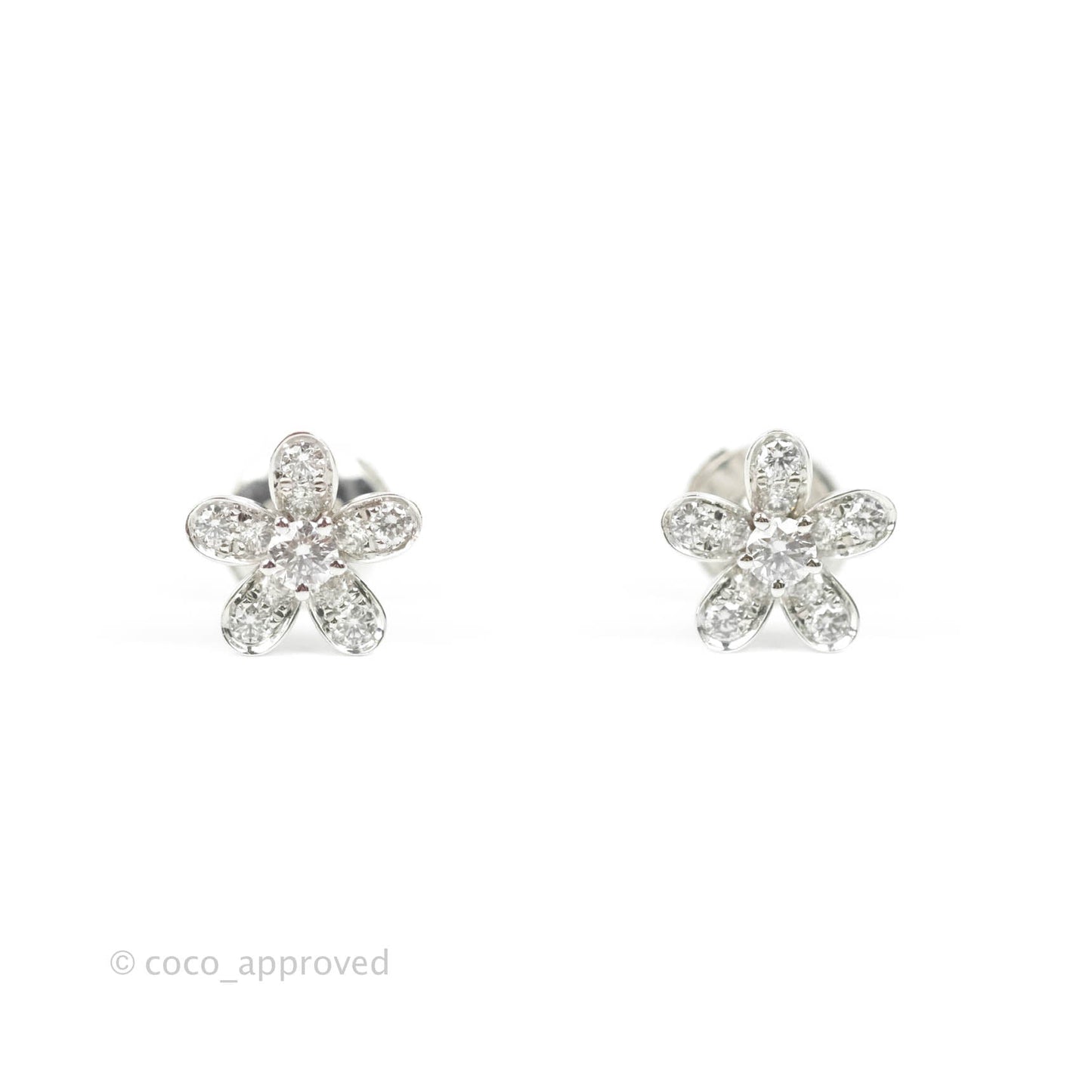 Van Cleef & Arpels Socrates Pierced earrings 18KWG White Gold