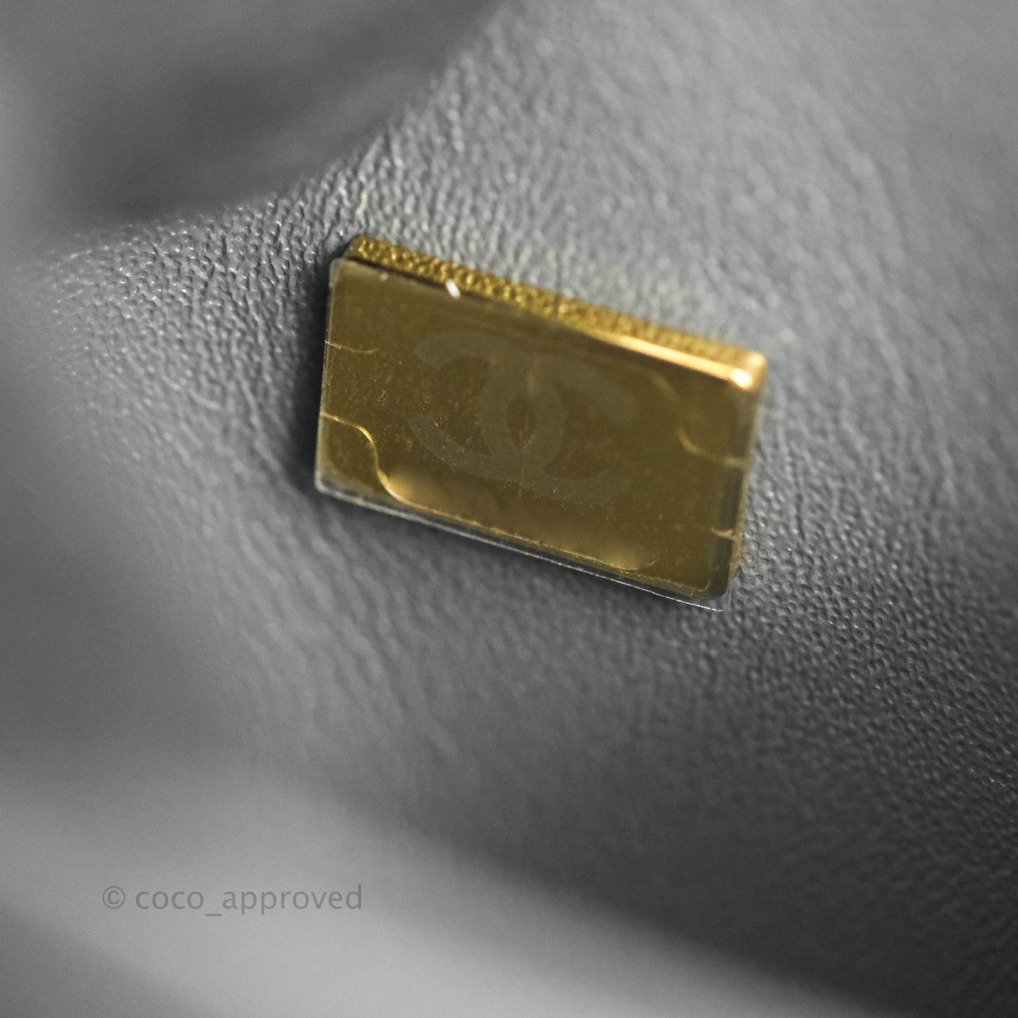 Chanel Small Trendy CC Dark Grey Lambskin Gold Hardware 21K