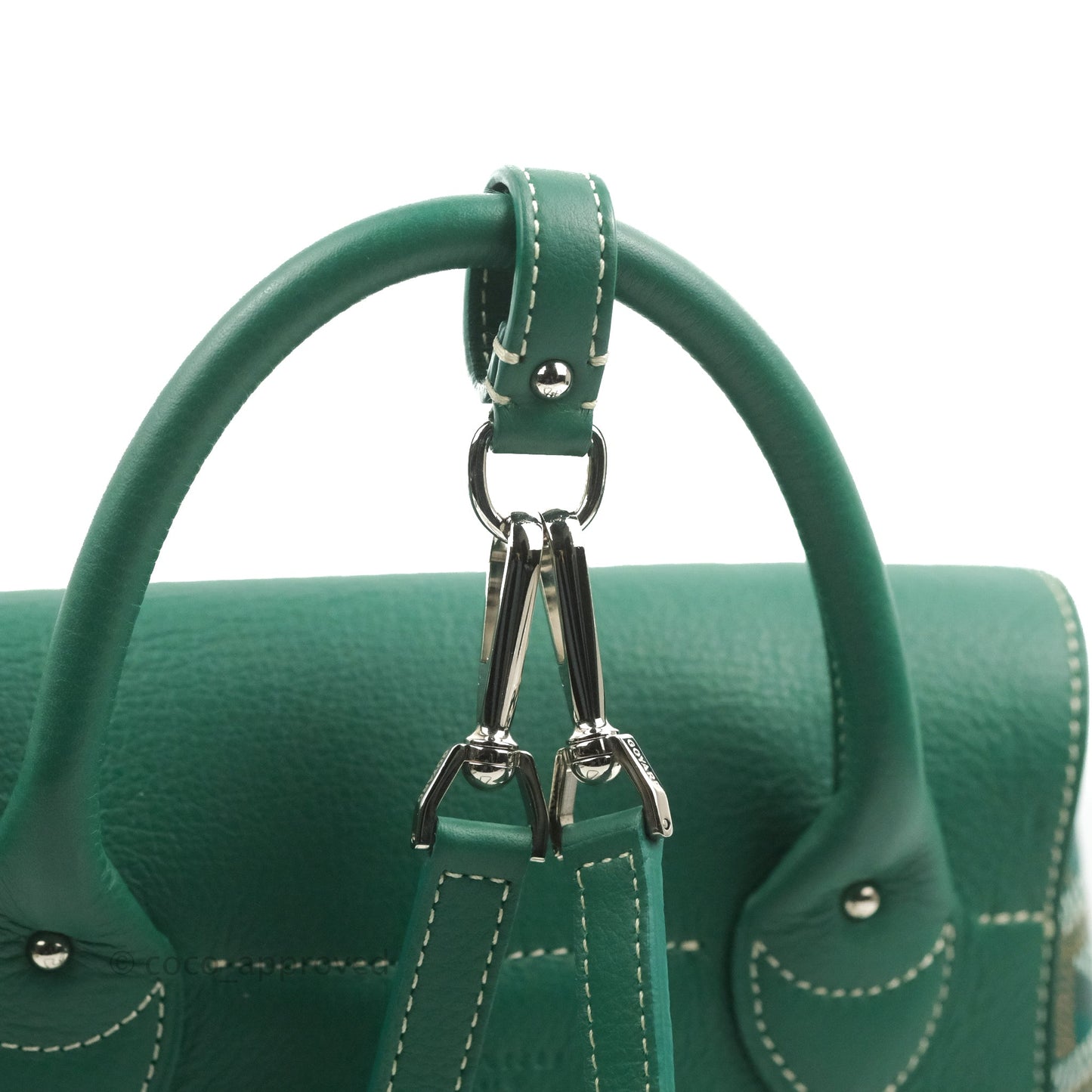 Goyard Mini Alpin Backpack Green Goyardine Calfskin