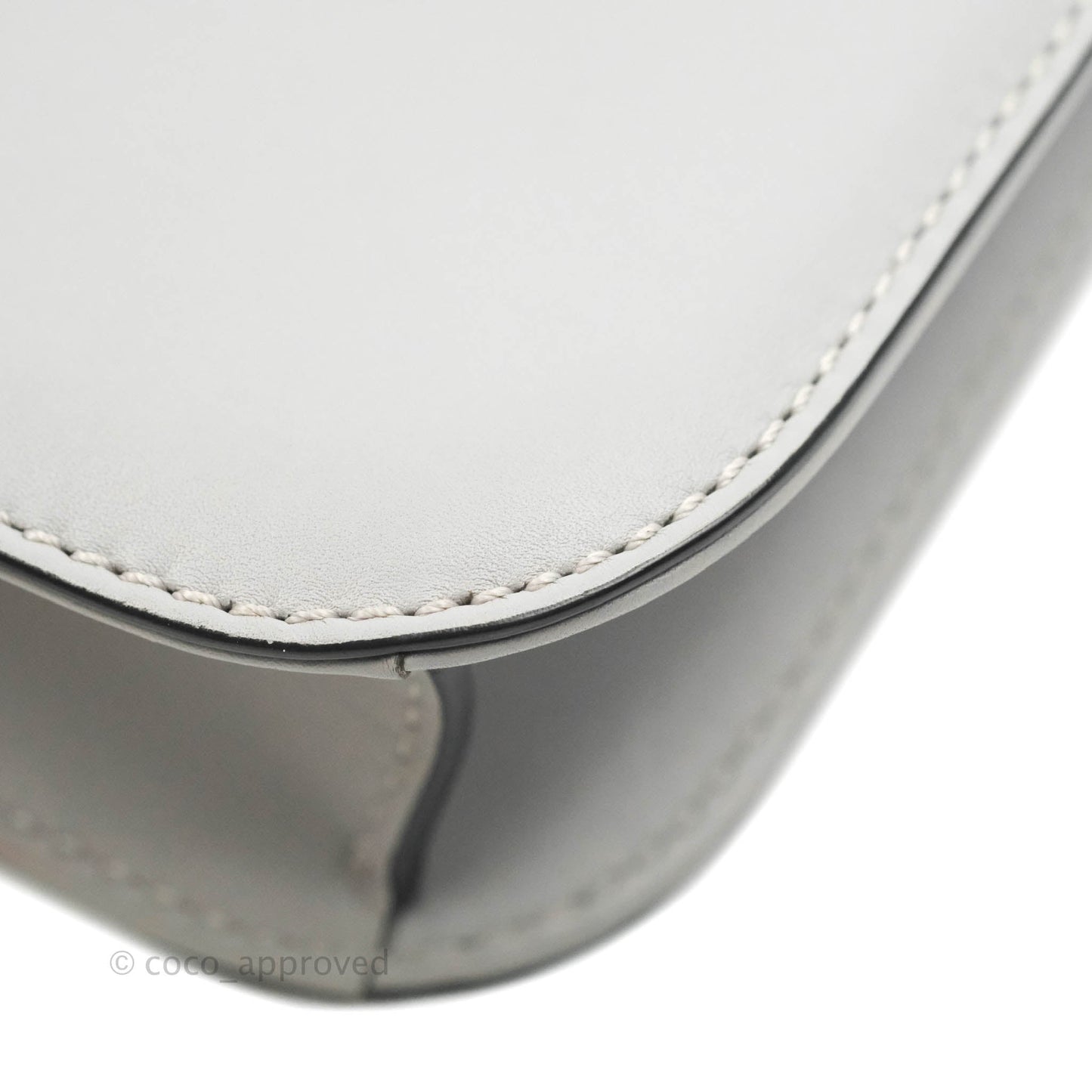 Valentino Vitello Small Glam Lock Rockstud Flap Grey